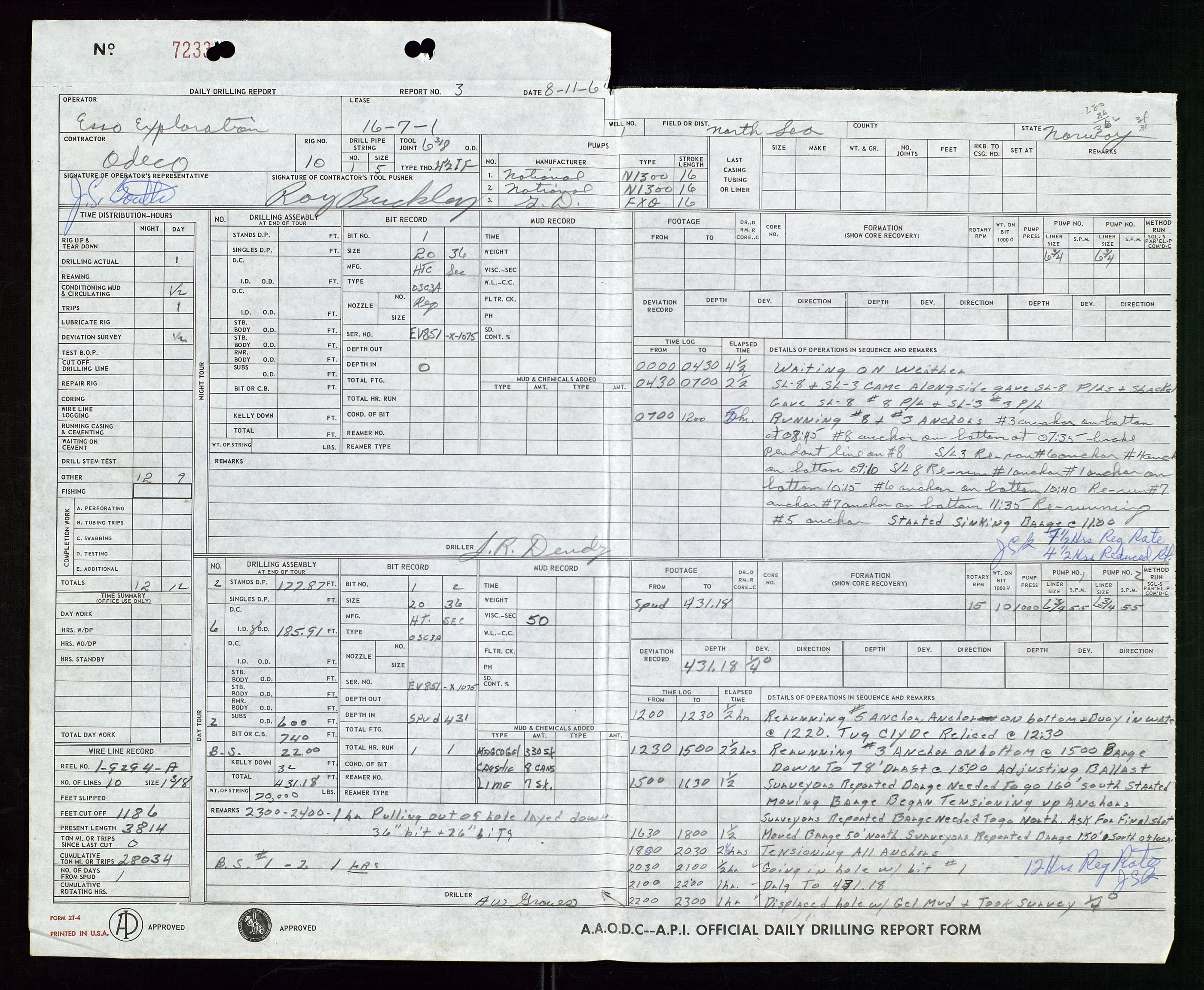 Pa 1512 - Esso Exploration and Production Norway Inc., SAST/A-101917/E/Ea/L0015: Well 16/7-1, 1967-1972, p. 147