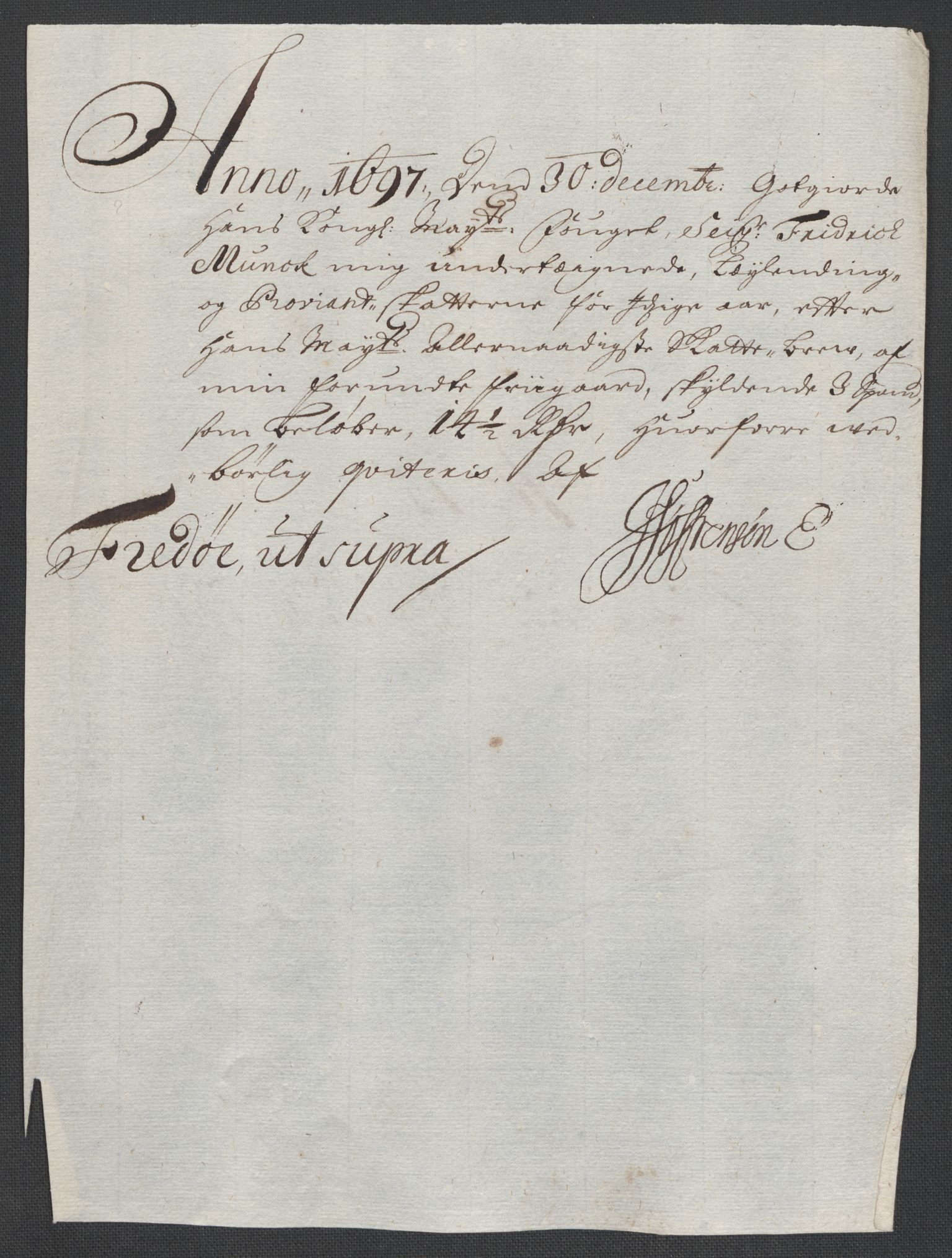 Rentekammeret inntil 1814, Reviderte regnskaper, Fogderegnskap, AV/RA-EA-4092/R56/L3737: Fogderegnskap Nordmøre, 1697-1698, p. 159