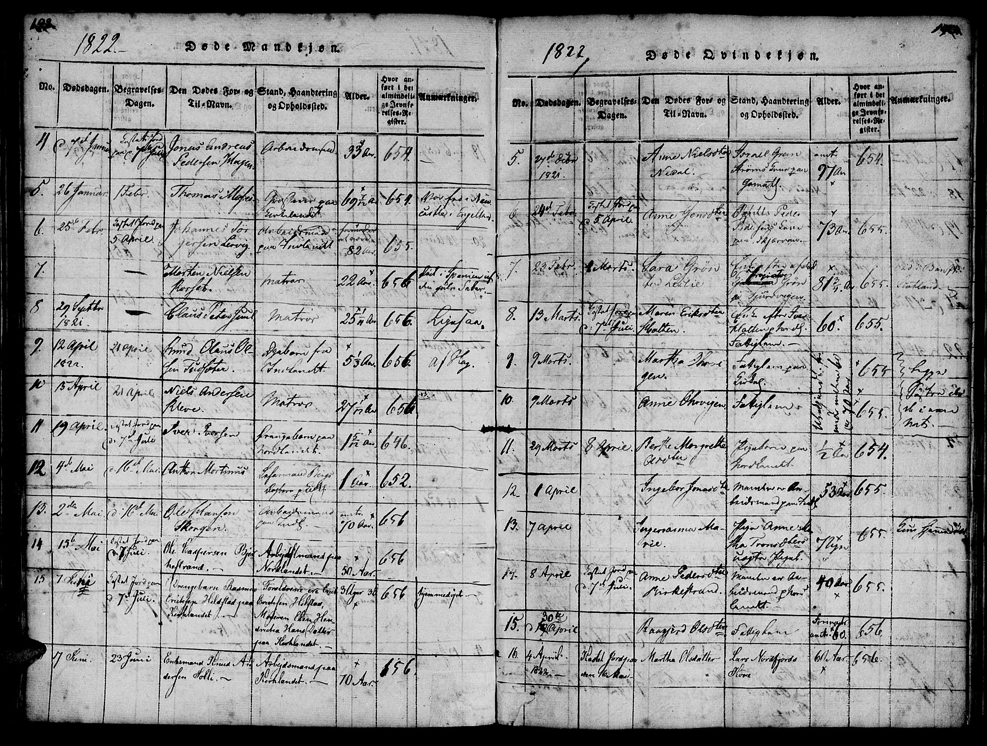 Ministerialprotokoller, klokkerbøker og fødselsregistre - Møre og Romsdal, AV/SAT-A-1454/572/L0842: Parish register (official) no. 572A05, 1819-1832, p. 192-193