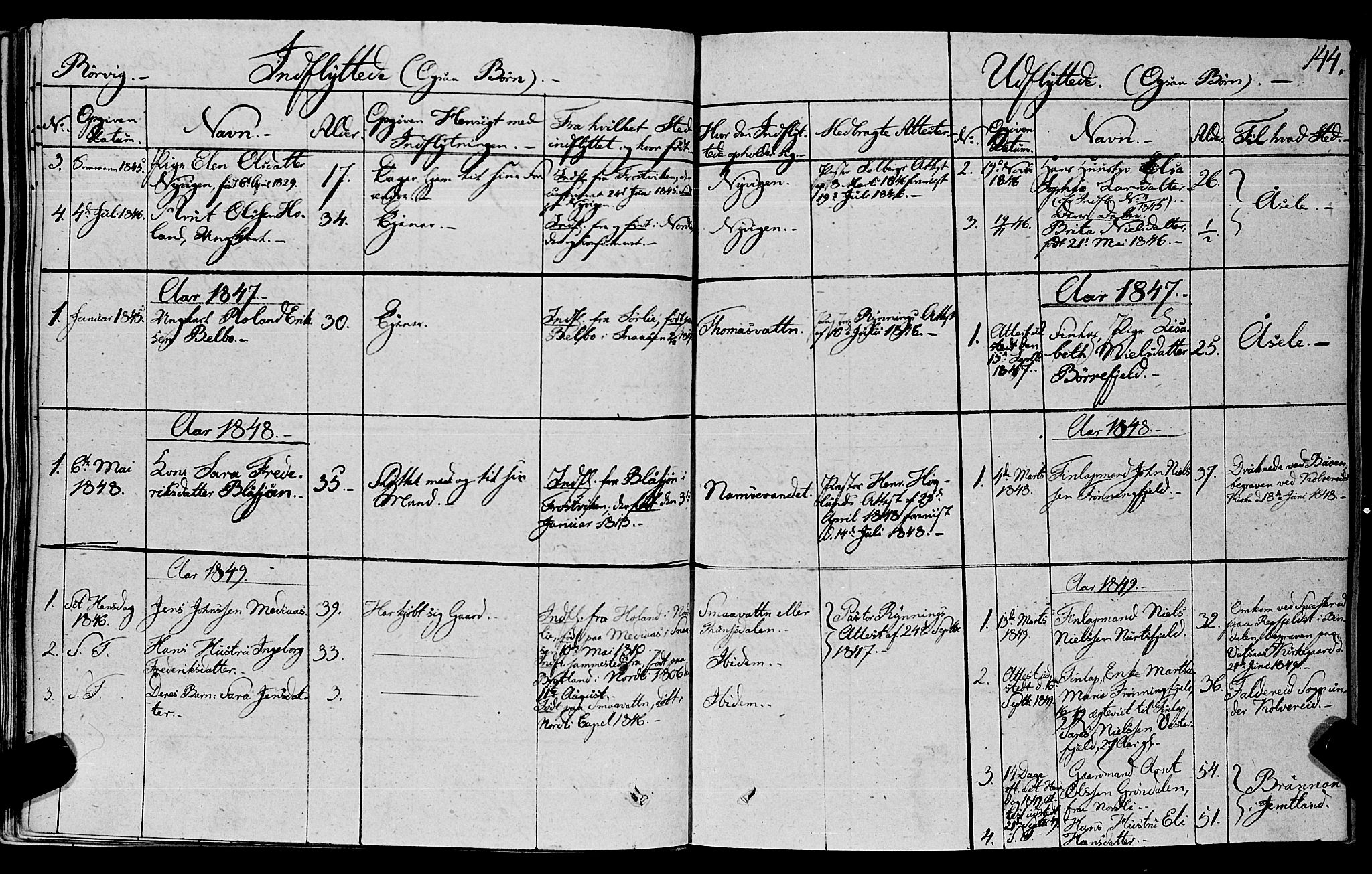 Ministerialprotokoller, klokkerbøker og fødselsregistre - Nord-Trøndelag, SAT/A-1458/762/L0538: Parish register (official) no. 762A02 /1, 1833-1879, p. 144