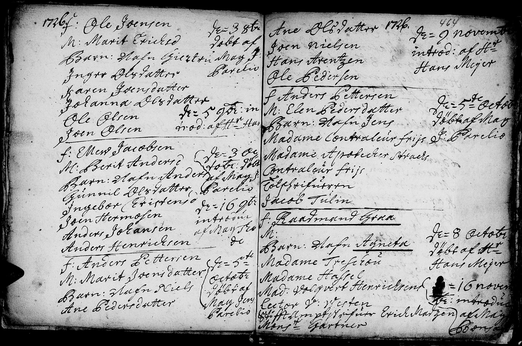 Ministerialprotokoller, klokkerbøker og fødselsregistre - Sør-Trøndelag, AV/SAT-A-1456/601/L0035: Parish register (official) no. 601A03, 1713-1728, p. 464