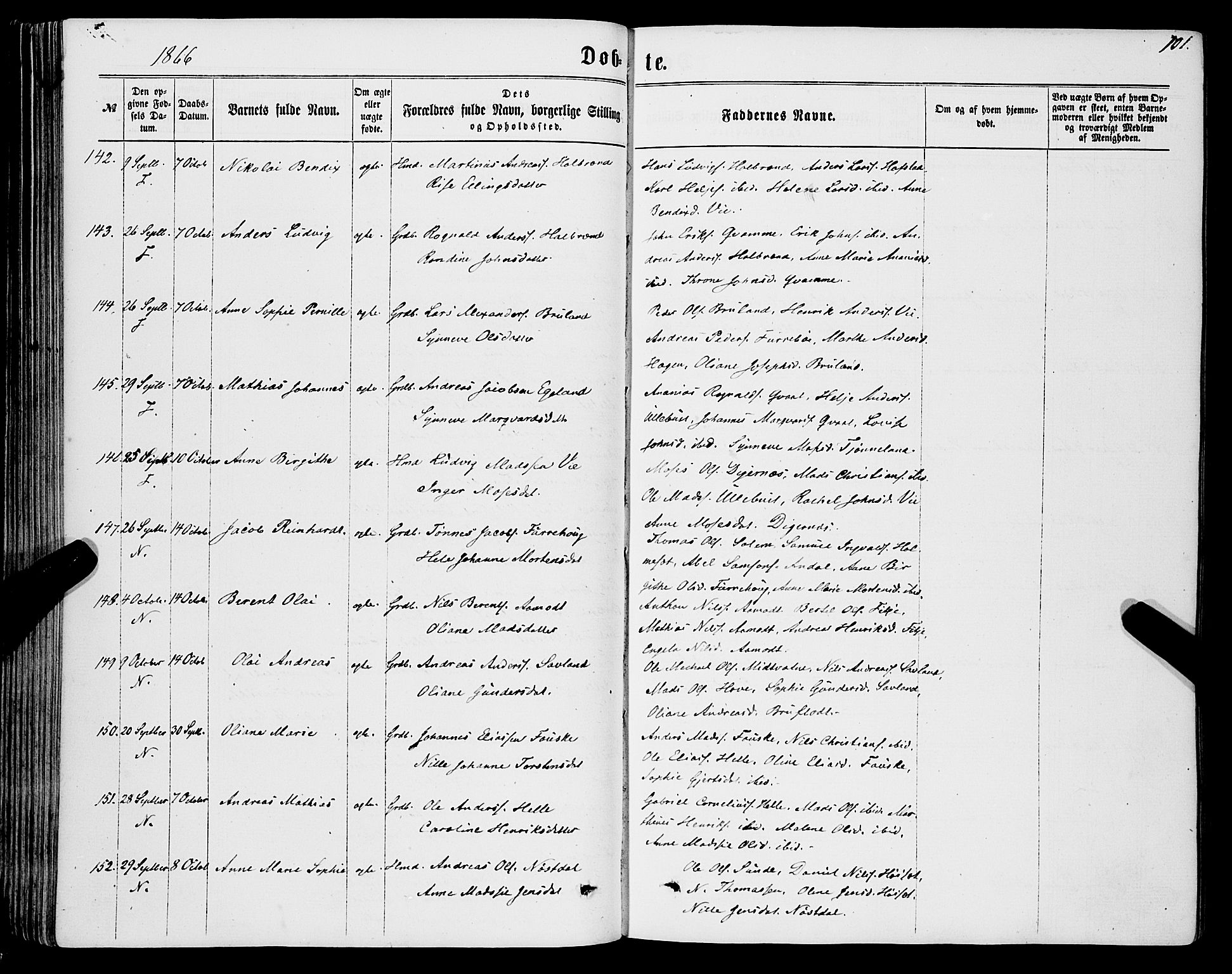 Førde sokneprestembete, AV/SAB-A-79901/H/Haa/Haaa/L0009: Parish register (official) no. A 9, 1861-1877, p. 101