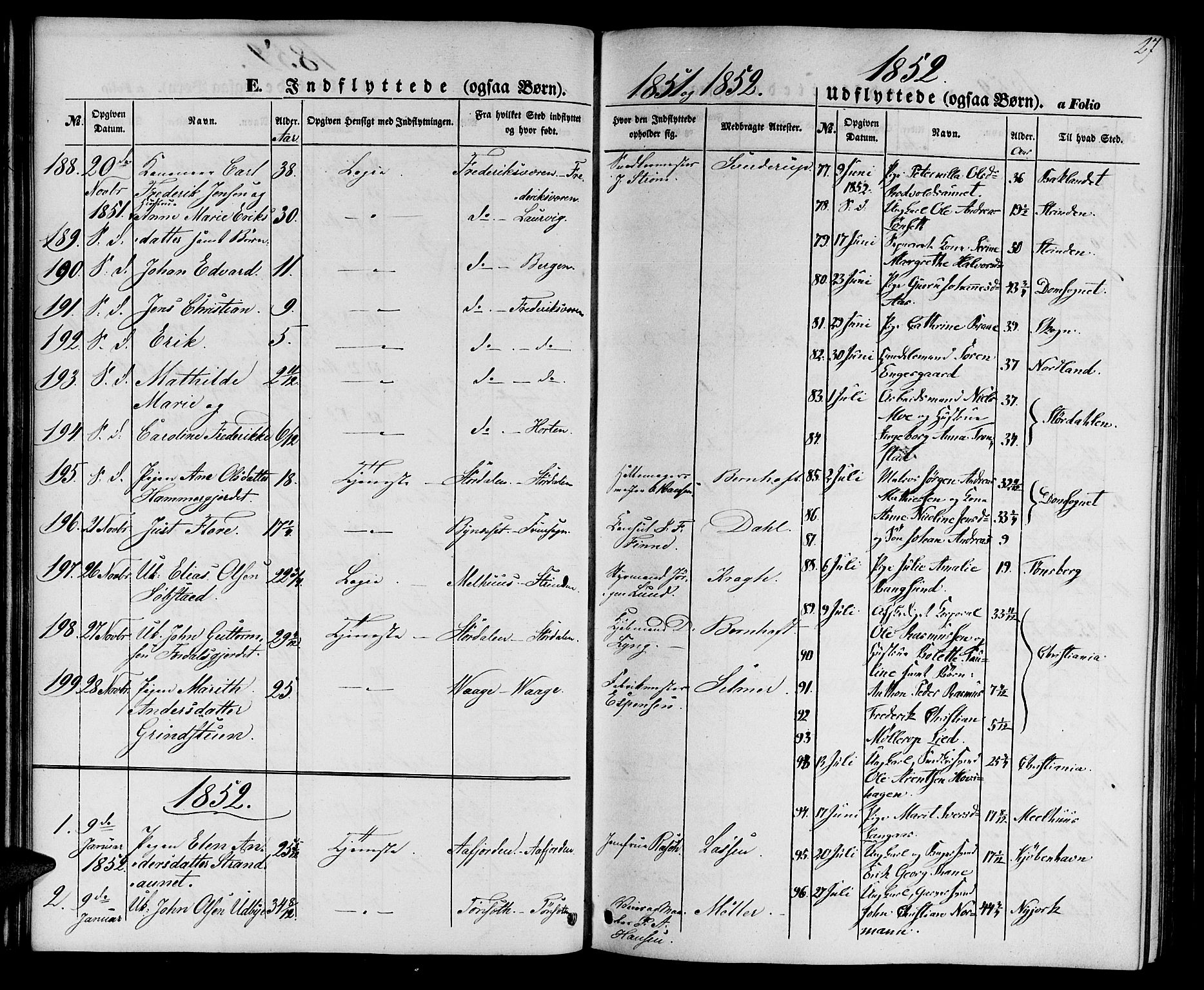 Ministerialprotokoller, klokkerbøker og fødselsregistre - Sør-Trøndelag, SAT/A-1456/602/L0113: Parish register (official) no. 602A11, 1849-1861, p. 27