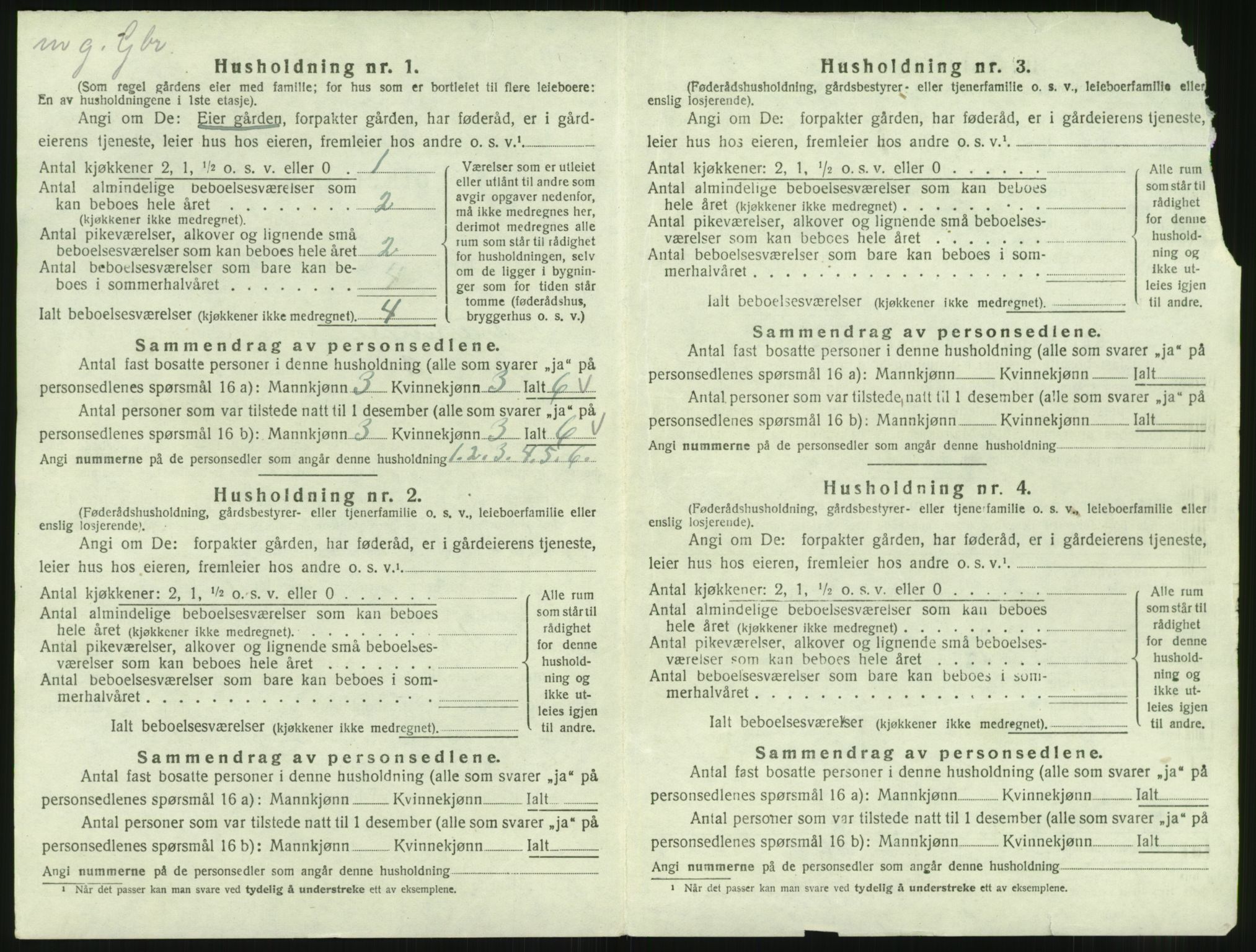 SAST, 1920 census for Nedstrand, 1920, p. 608