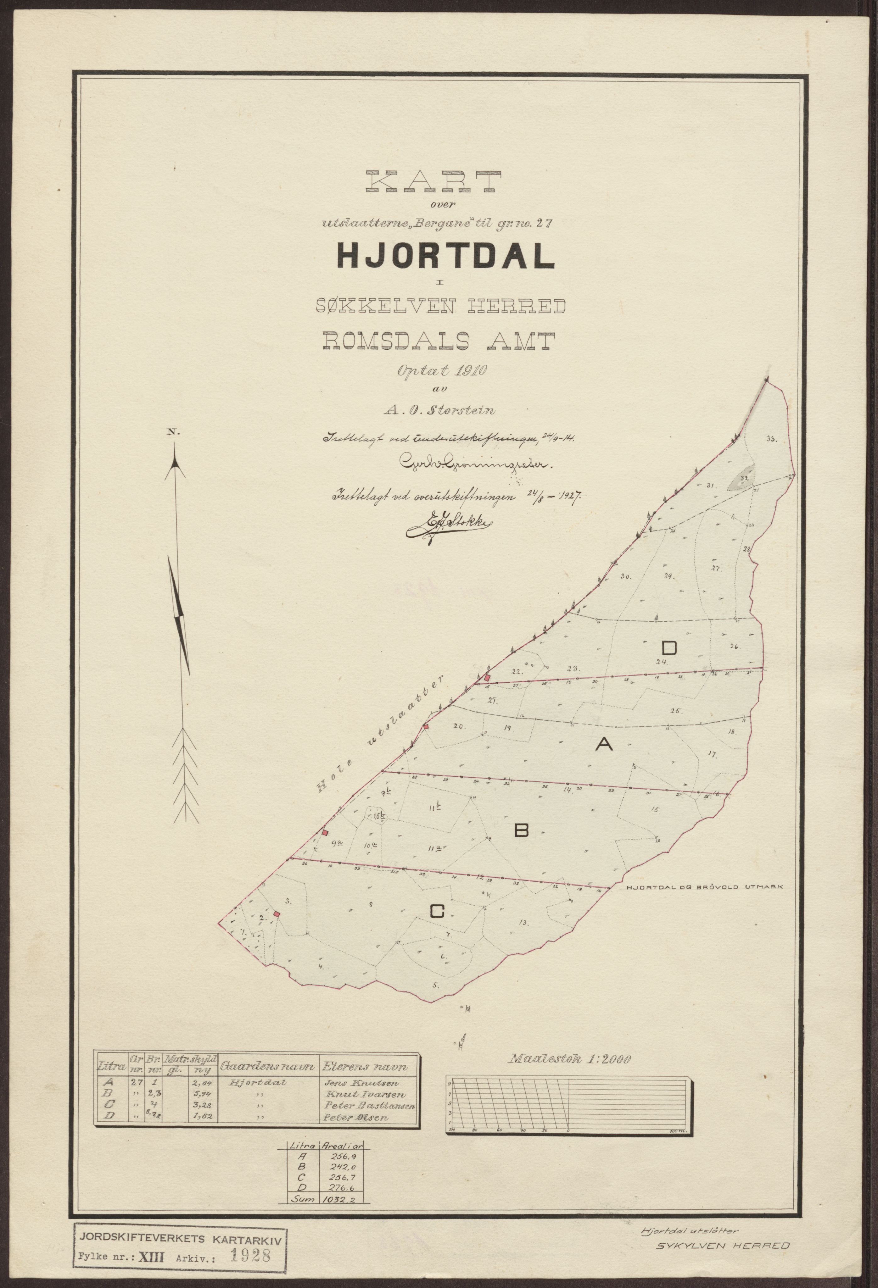 Jordskifteverkets kartarkiv, AV/RA-S-3929/T, 1859-1988, p. 2337