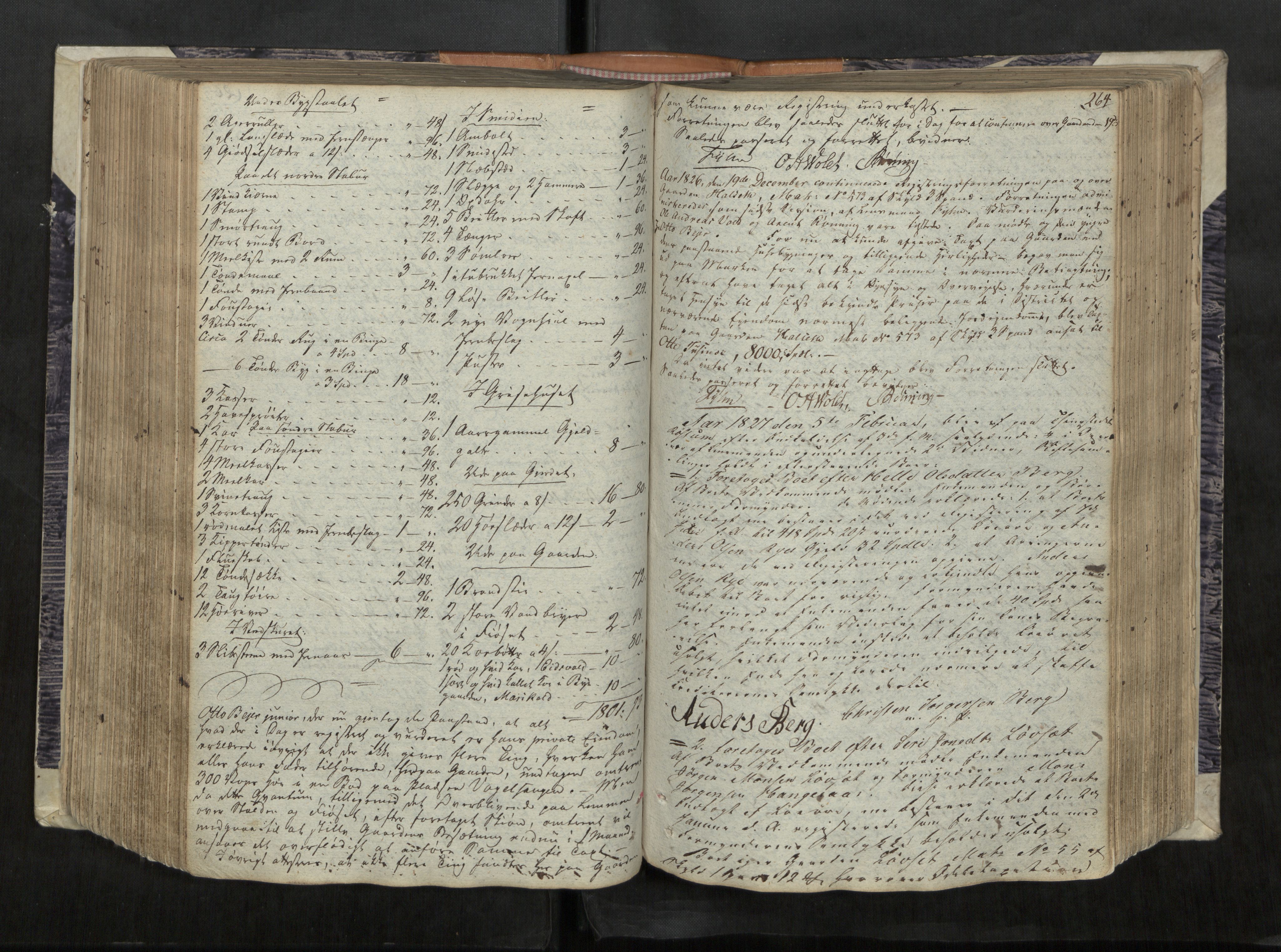 Strinda og Selbu sorenskriveri, AV/SAT-A-0015/3/3B/L0001: Skifteforhandlingsprot. 1, 1805-1835, p. 264