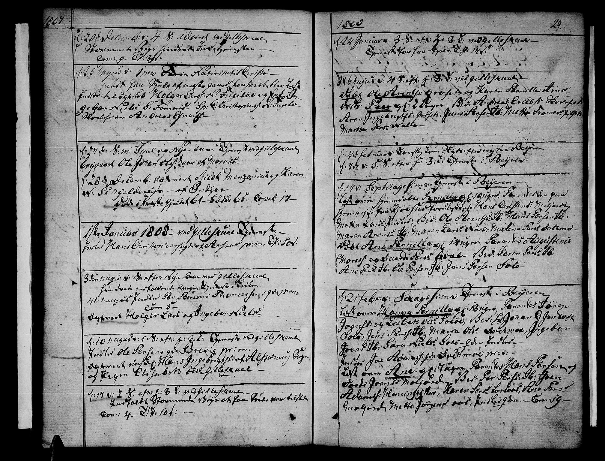 Ministerialprotokoller, klokkerbøker og fødselsregistre - Nordland, SAT/A-1459/805/L0095: Parish register (official) no. 805A02, 1805-1826, p. 29