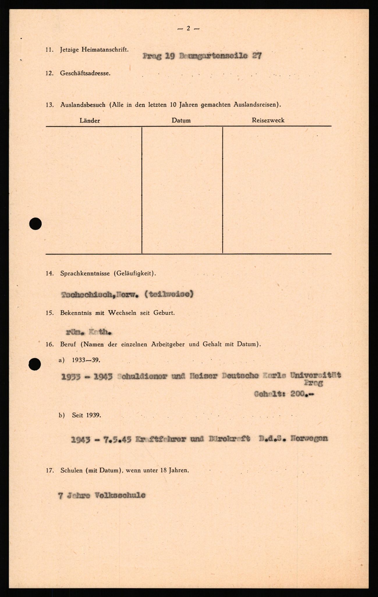 Forsvaret, Forsvarets overkommando II, AV/RA-RAFA-3915/D/Db/L0041: CI Questionaires.  Diverse nasjonaliteter., 1945-1946, p. 298