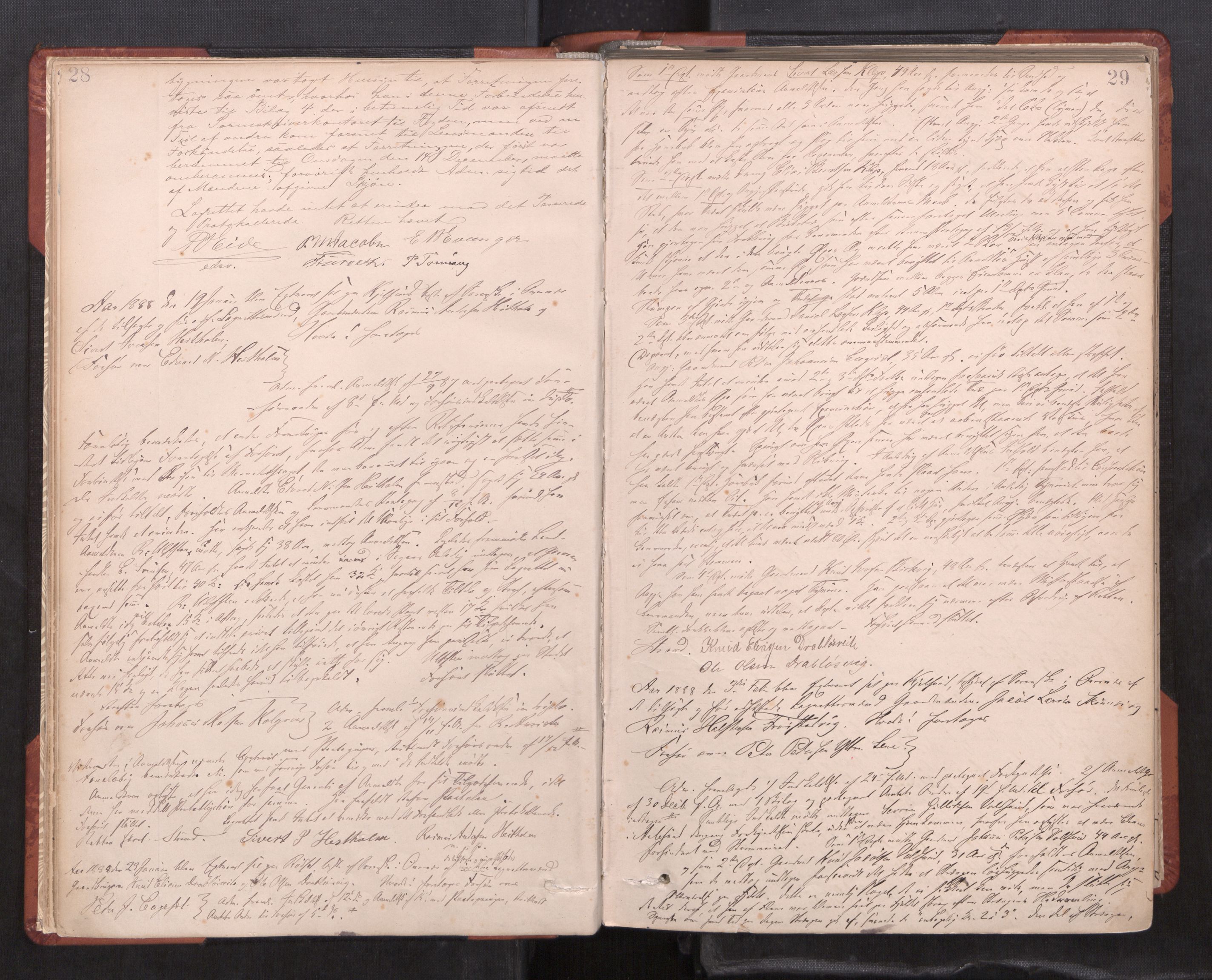 Søre Sunnmøre sorenskriveri, AV/SAT-A-4122/1/1/1B/L0010: Ekstrarettsprotokollar, 1886-1910, p. 28-29