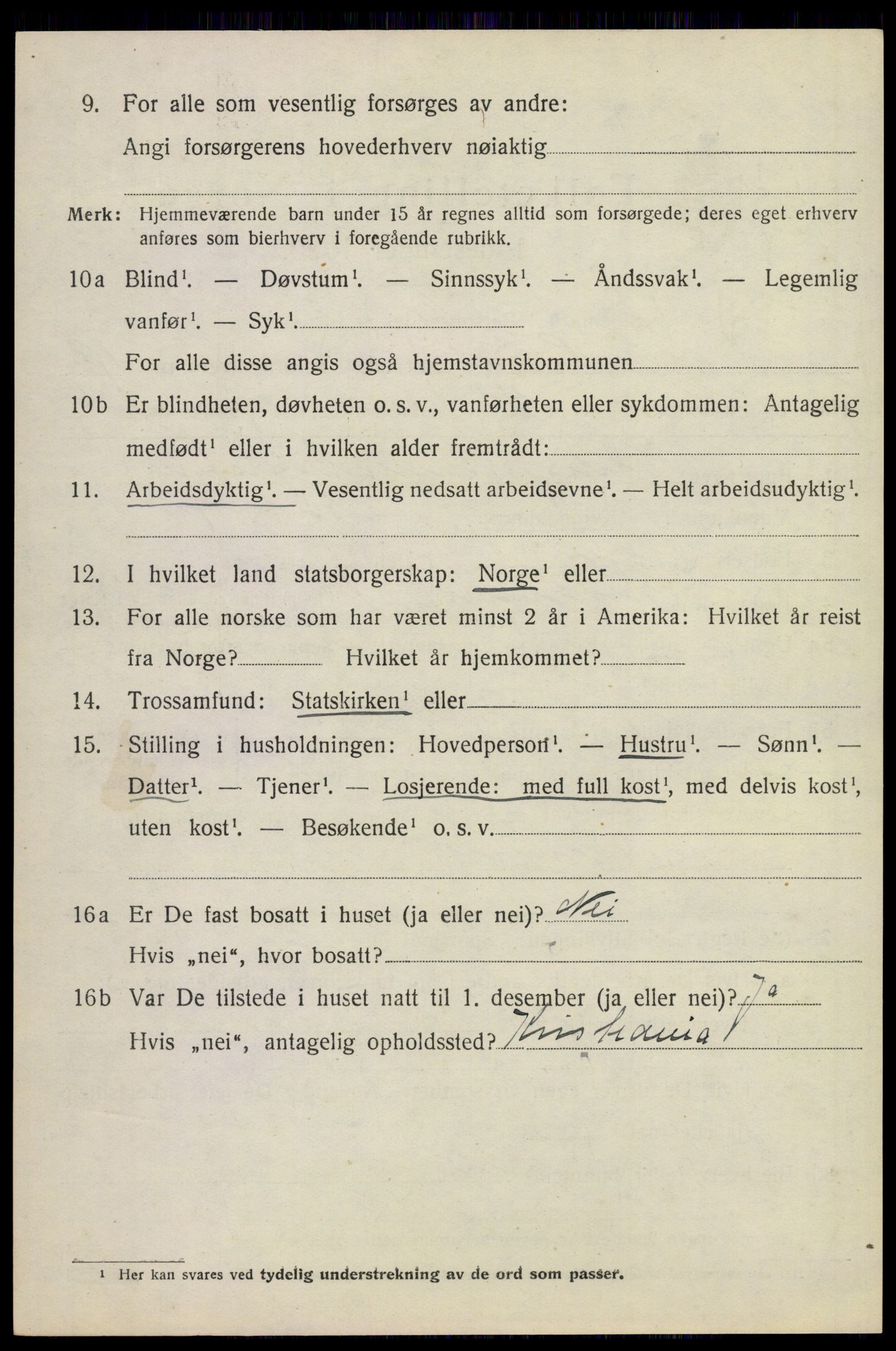 SAKO, 1920 census for Sandeherred, 1920, p. 19797