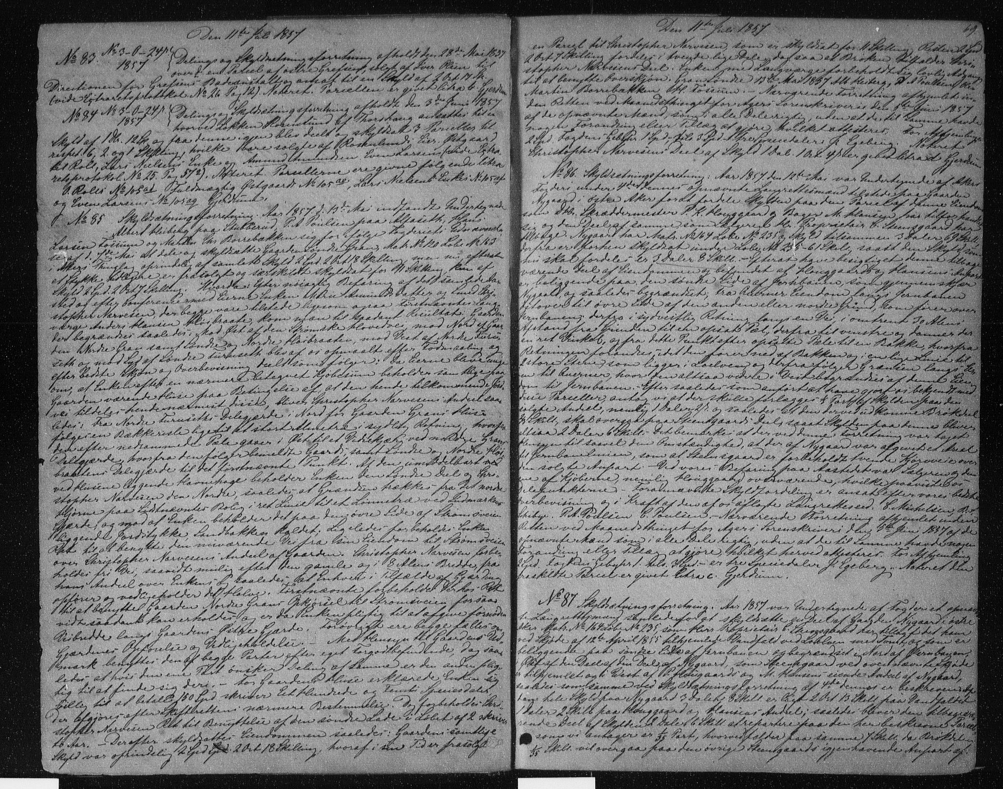 Aker sorenskriveri, SAO/A-10895/G/Gb/Gba/L0020: Mortgage book no. I 20, 1857-1861, p. 68-69