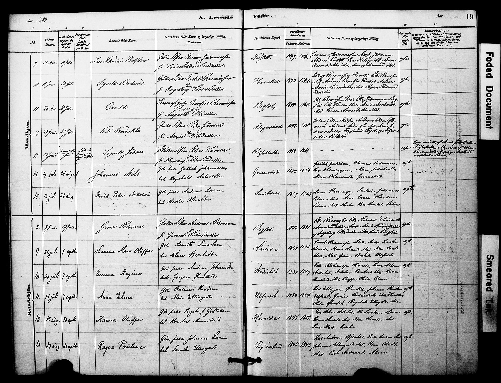 Ministerialprotokoller, klokkerbøker og fødselsregistre - Møre og Romsdal, AV/SAT-A-1454/510/L0122: Parish register (official) no. 510A02, 1878-1897, p. 19