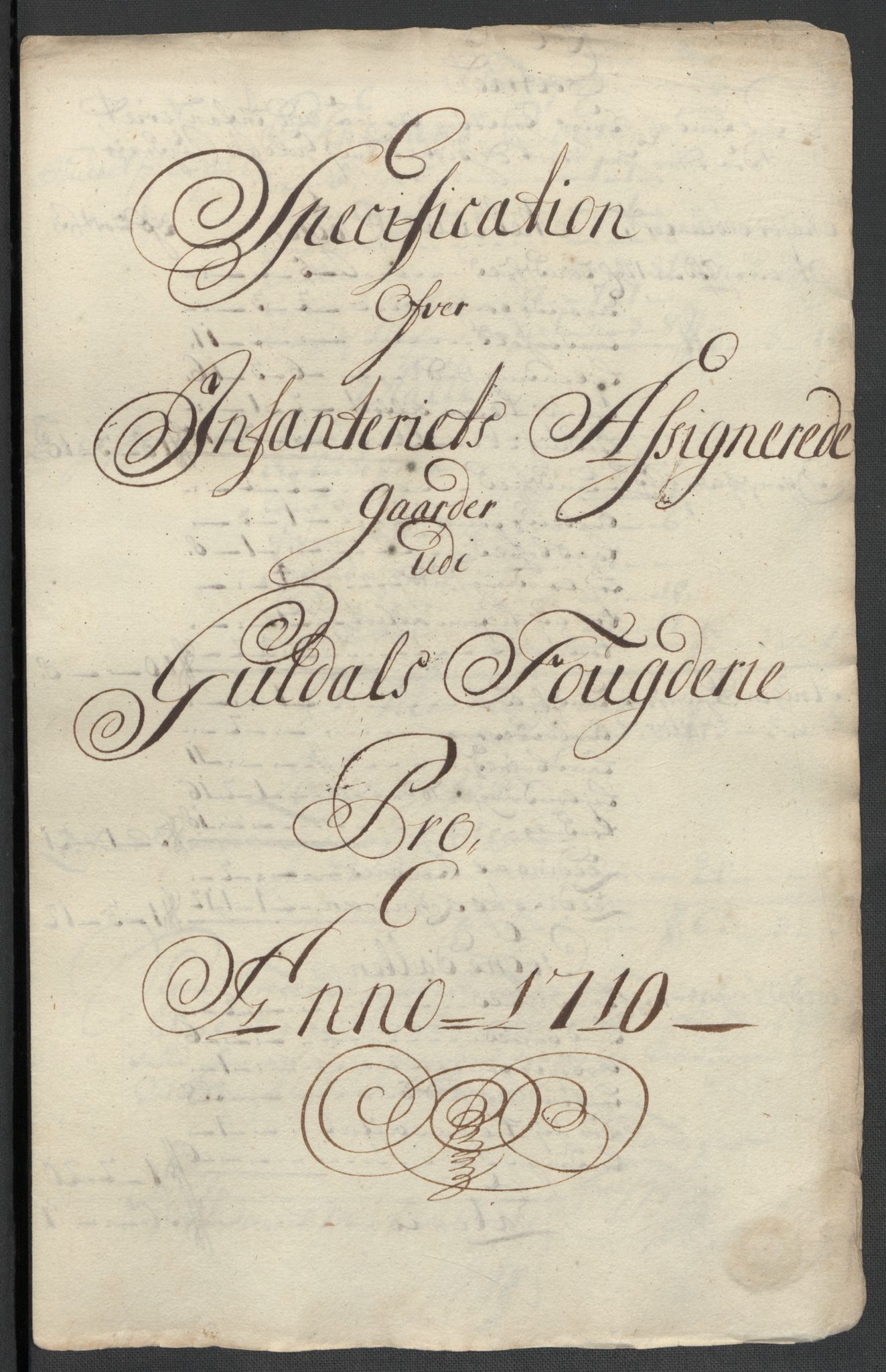 Rentekammeret inntil 1814, Reviderte regnskaper, Fogderegnskap, RA/EA-4092/R60/L3960: Fogderegnskap Orkdal og Gauldal, 1710, p. 390