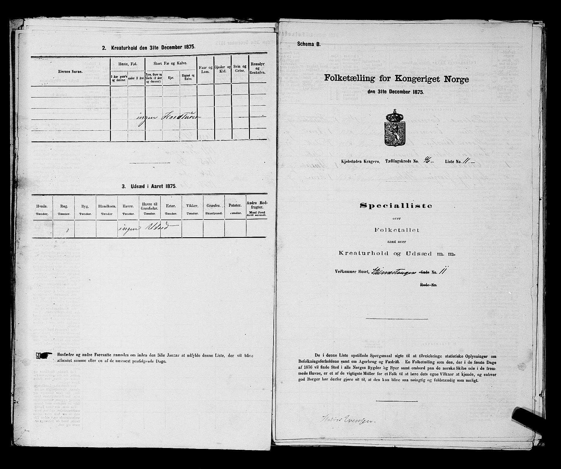 SAKO, 1875 census for 0801P Kragerø, 1875, p. 1034