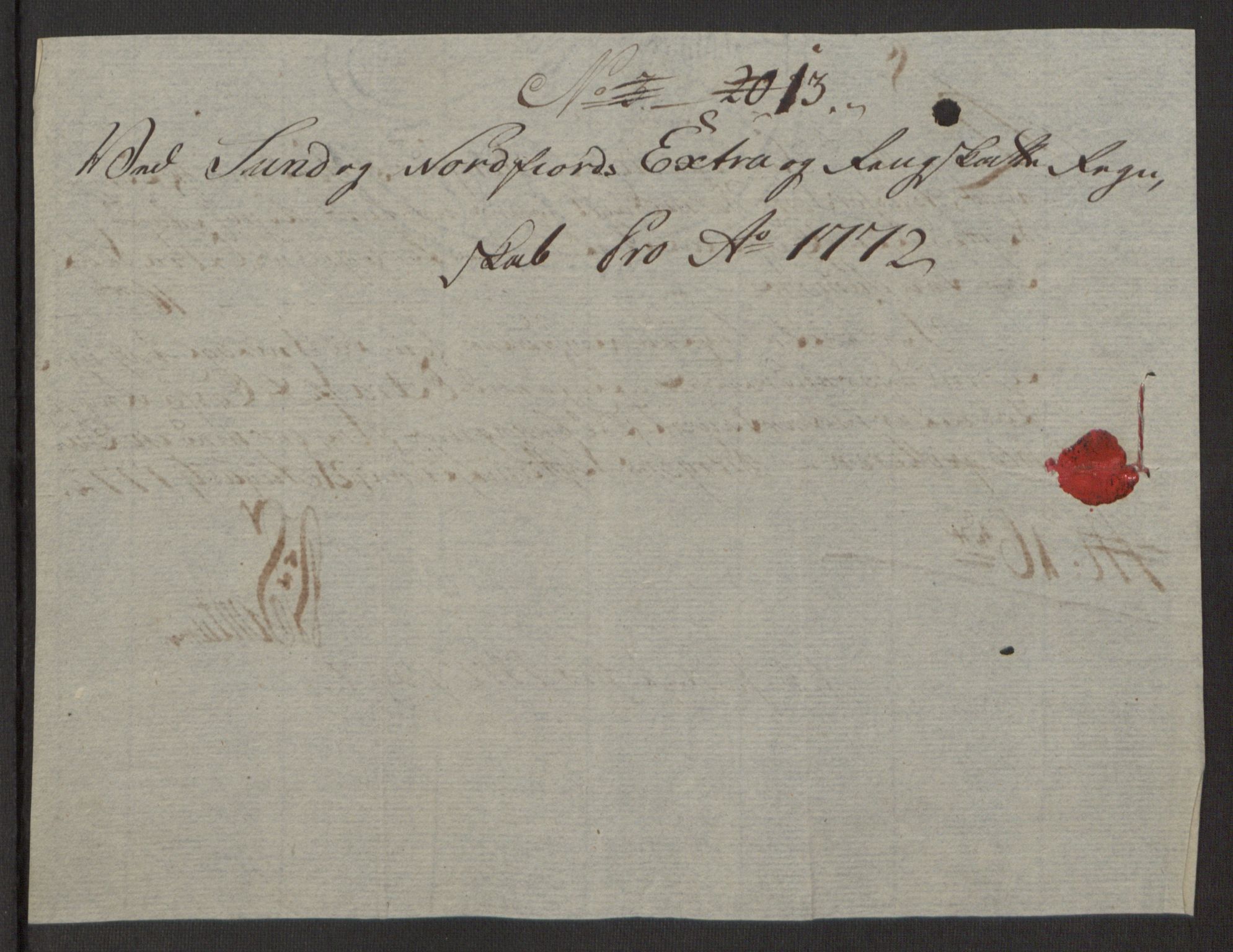 Rentekammeret inntil 1814, Reviderte regnskaper, Fogderegnskap, AV/RA-EA-4092/R53/L3551: Ekstraskatten Sunn- og Nordfjord, 1772, p. 54