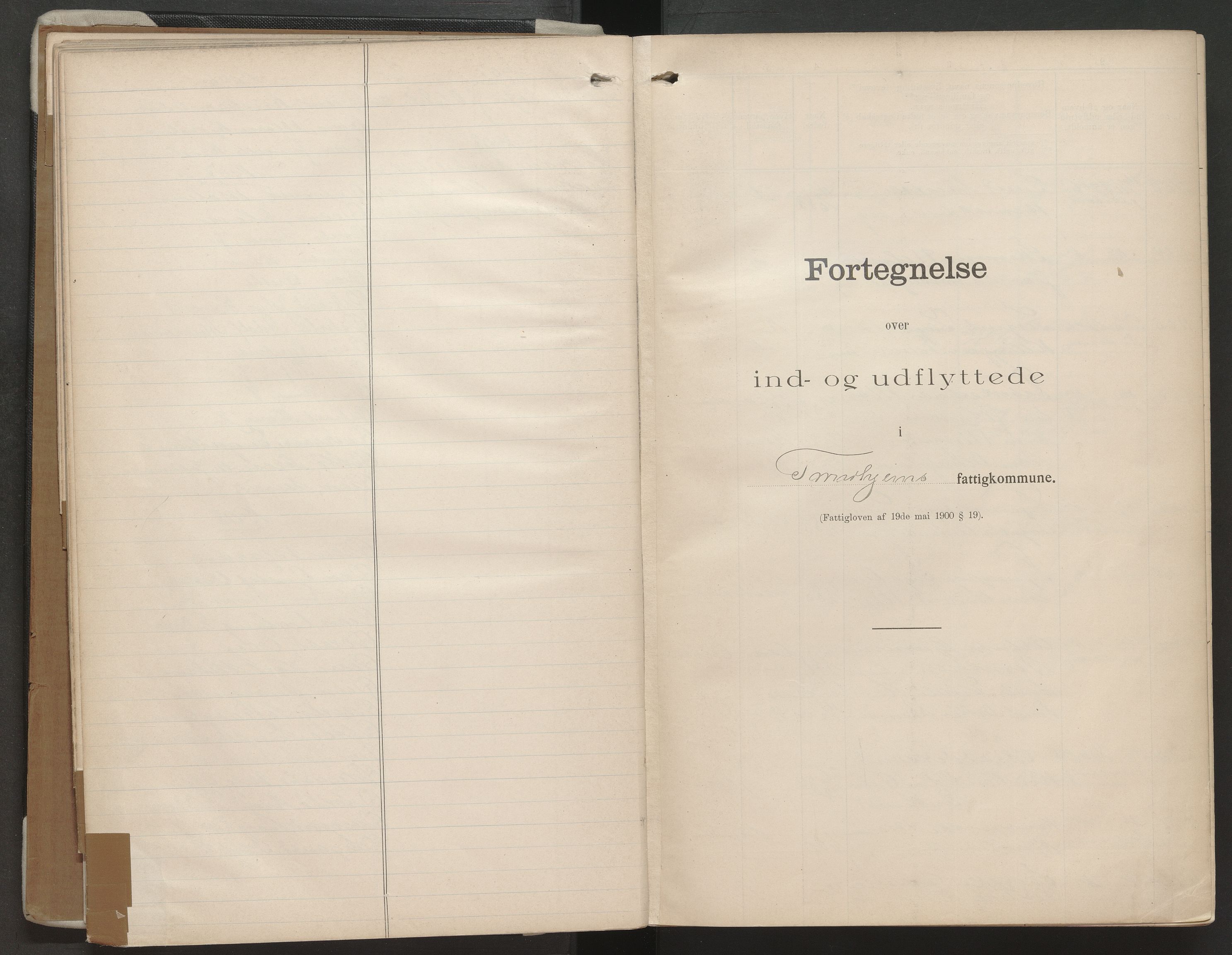 Trondheim folkeregister, AV/SAT-A-1608/1/F/Fa/L0004: Inn- og utflyttede, 1906-1909