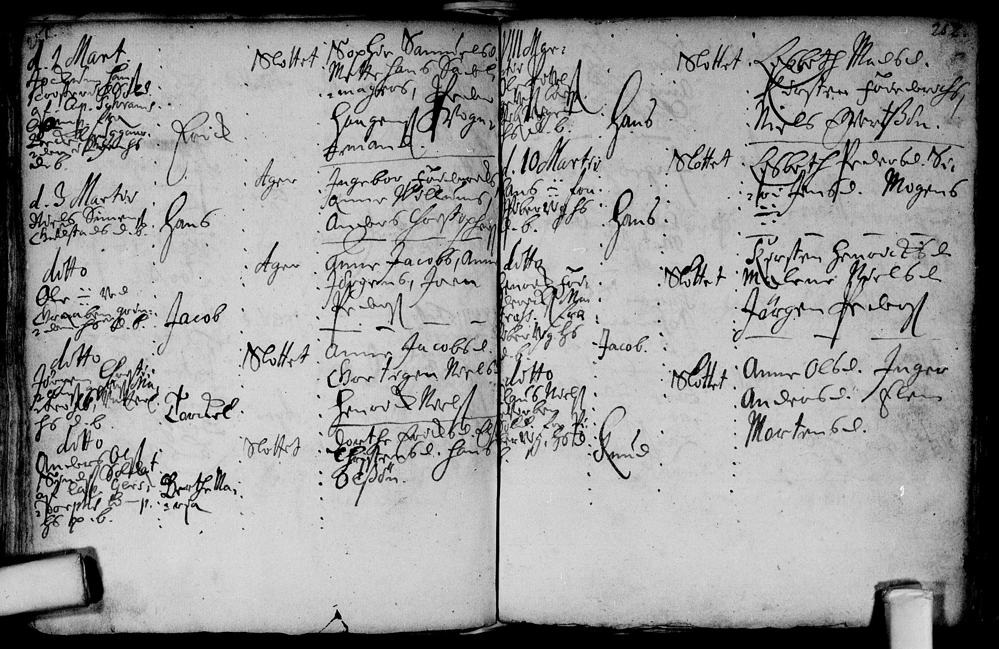 Aker prestekontor kirkebøker, AV/SAO-A-10861/F/L0002: Parish register (official) no. 2, 1714-1720, p. 251-252