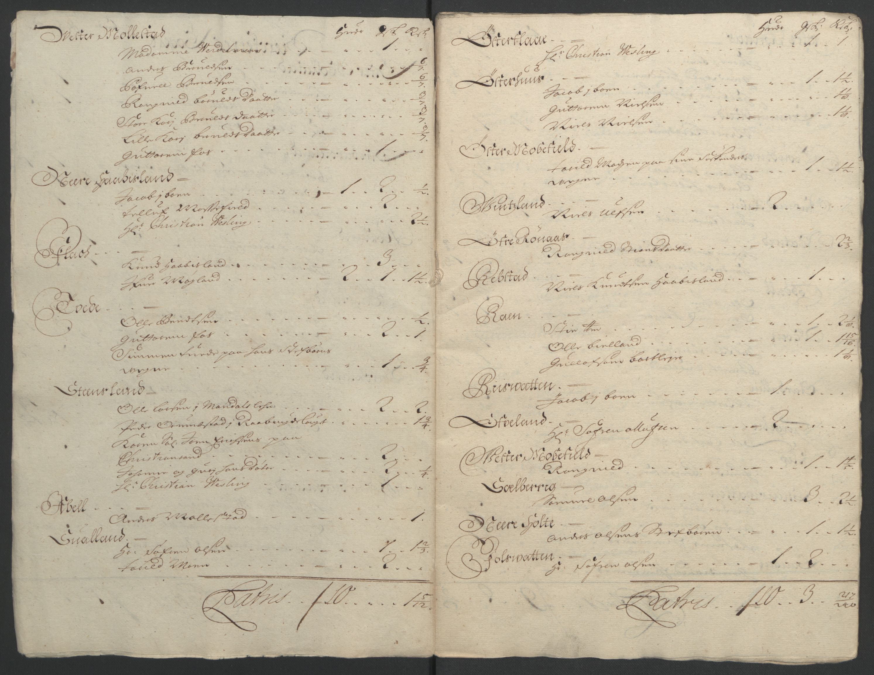 Rentekammeret inntil 1814, Reviderte regnskaper, Fogderegnskap, RA/EA-4092/R39/L2312: Fogderegnskap Nedenes, 1693-1695, p. 295