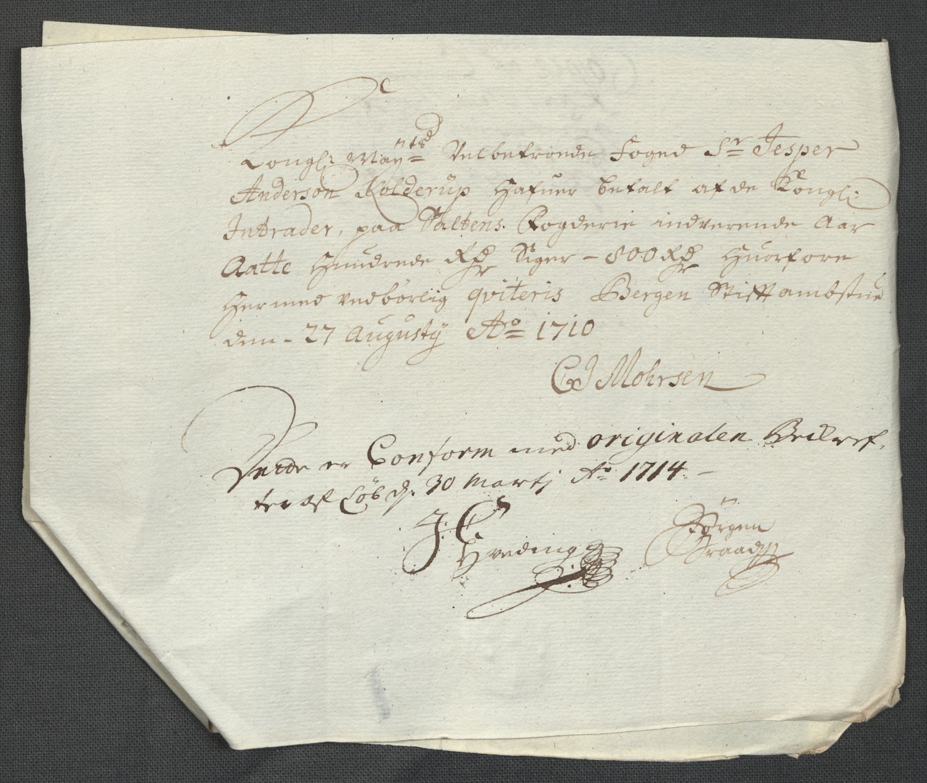 Rentekammeret inntil 1814, Reviderte regnskaper, Fogderegnskap, AV/RA-EA-4092/R66/L4581: Fogderegnskap Salten, 1707-1710, p. 408