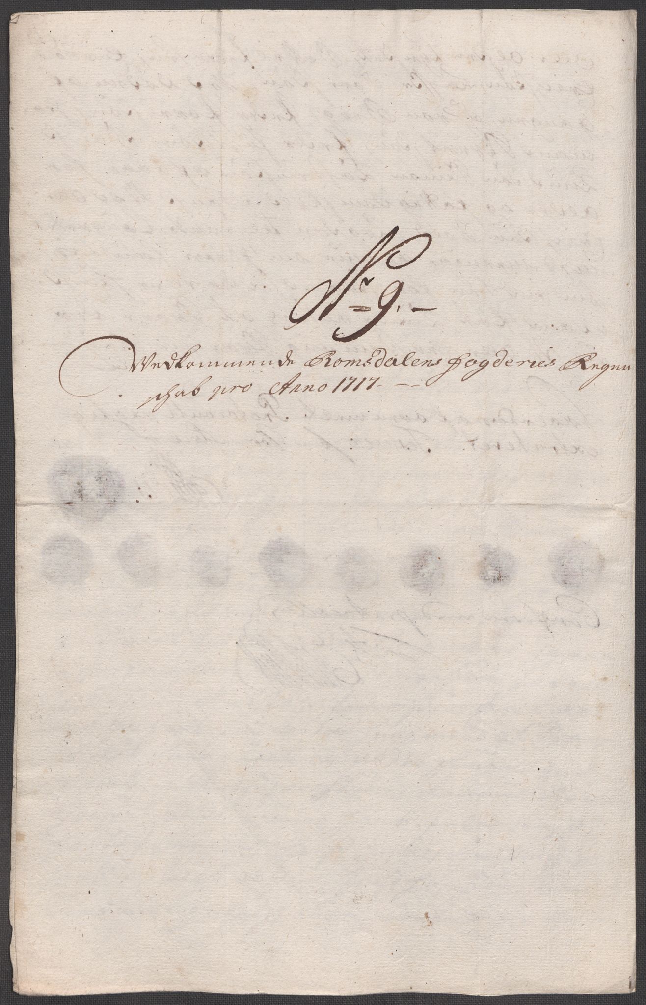 Rentekammeret inntil 1814, Reviderte regnskaper, Fogderegnskap, RA/EA-4092/R55/L3664: Fogderegnskap Romsdal, 1717, p. 105