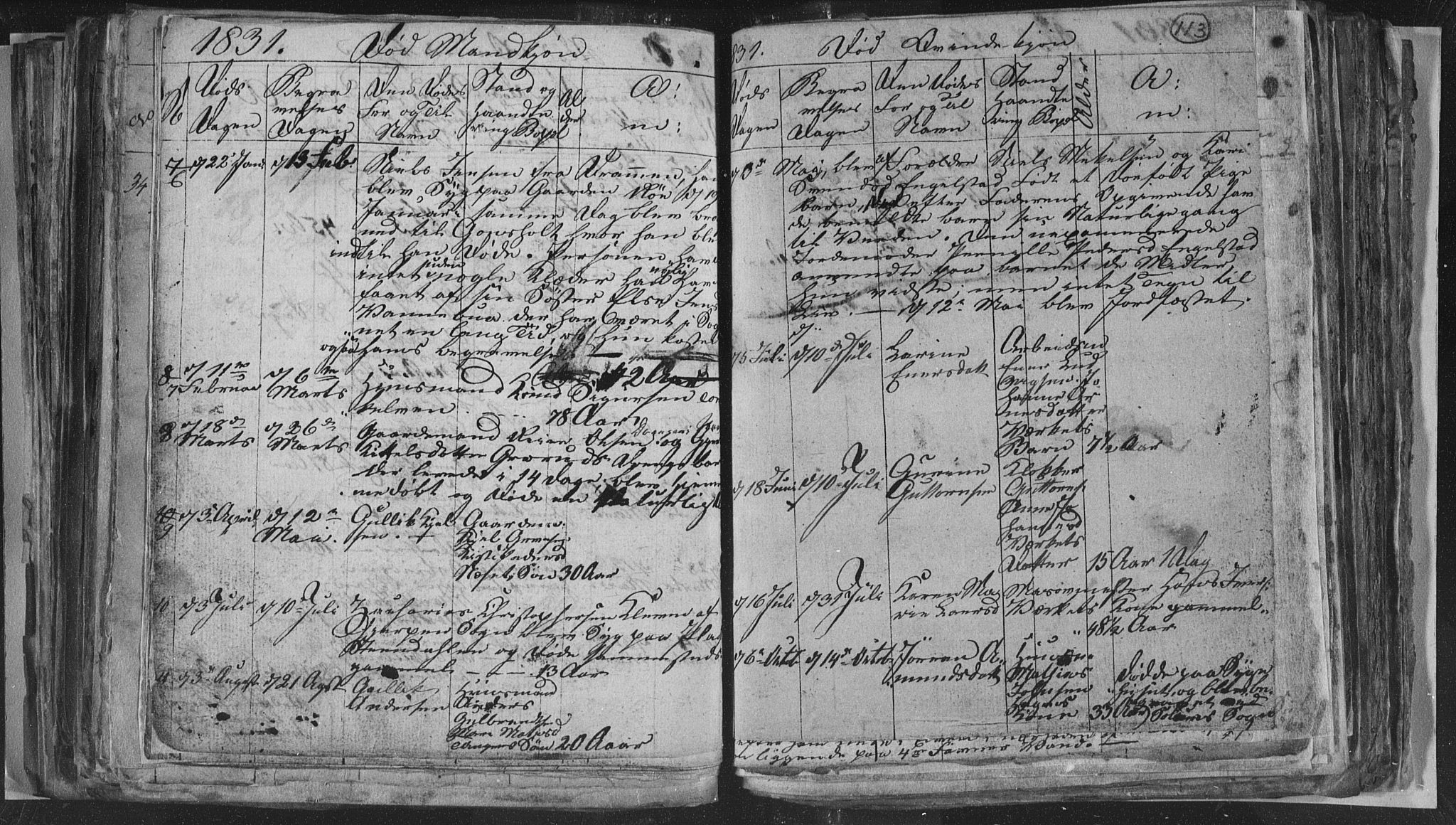 Siljan kirkebøker, SAKO/A-300/G/Ga/L0001: Parish register (copy) no. 1, 1827-1847, p. 113
