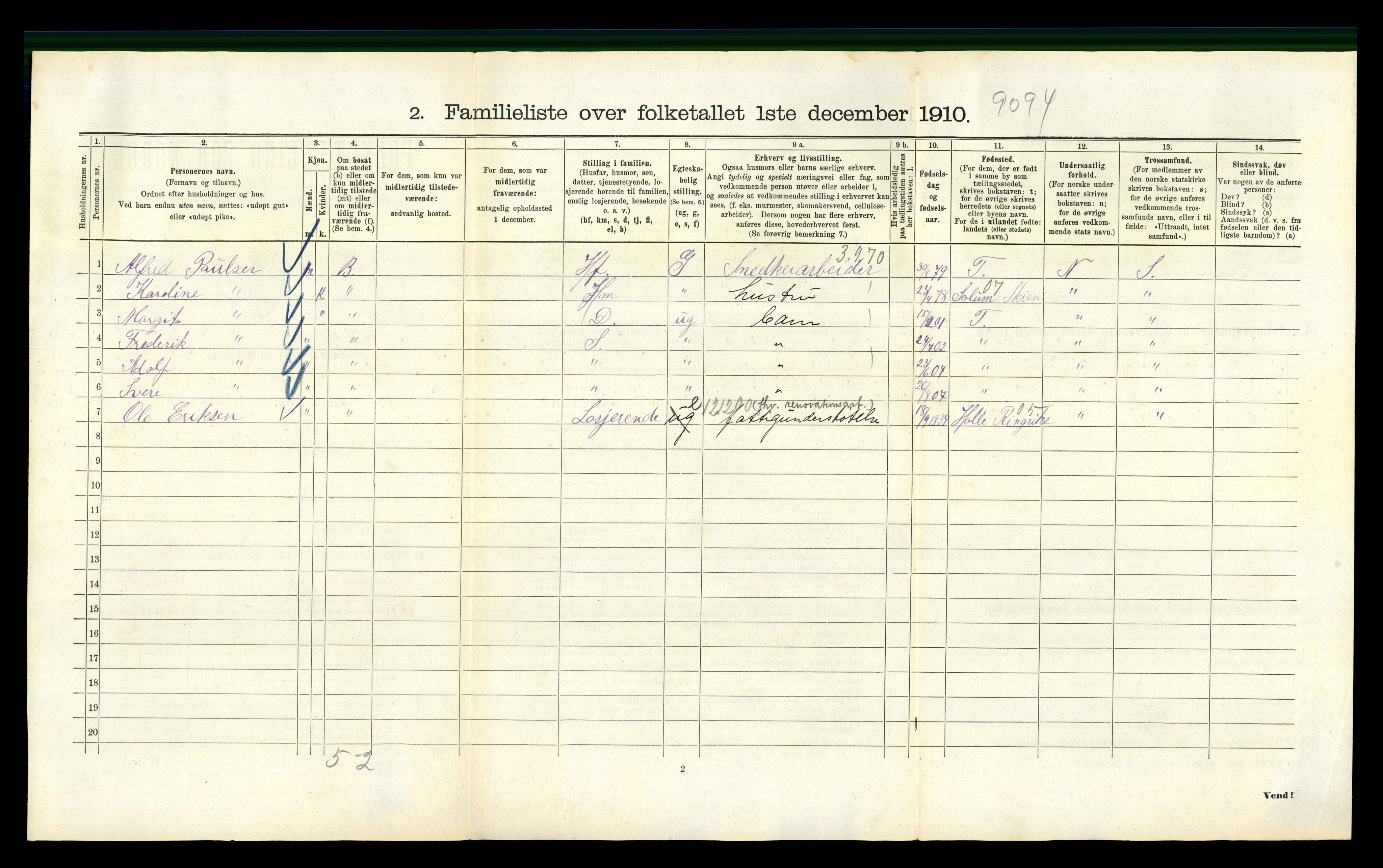 RA, 1910 census for Kristiania, 1910, p. 72748