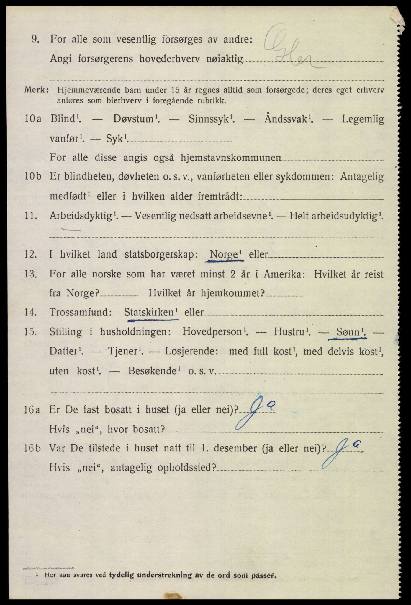 SAK, 1920 census for Konsmo, 1920, p. 1129