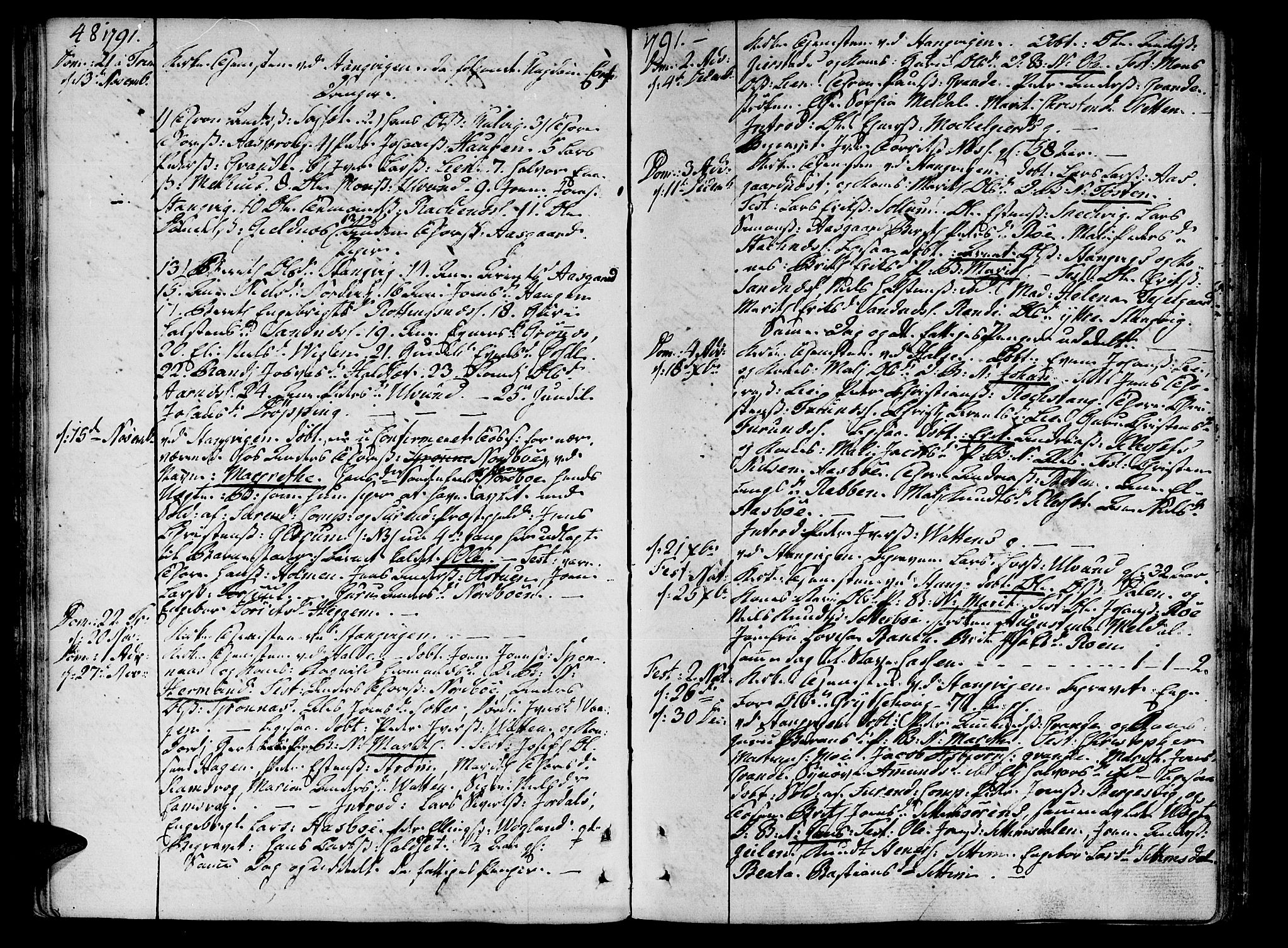 Ministerialprotokoller, klokkerbøker og fødselsregistre - Møre og Romsdal, AV/SAT-A-1454/592/L1022: Parish register (official) no. 592A01, 1784-1819, p. 48