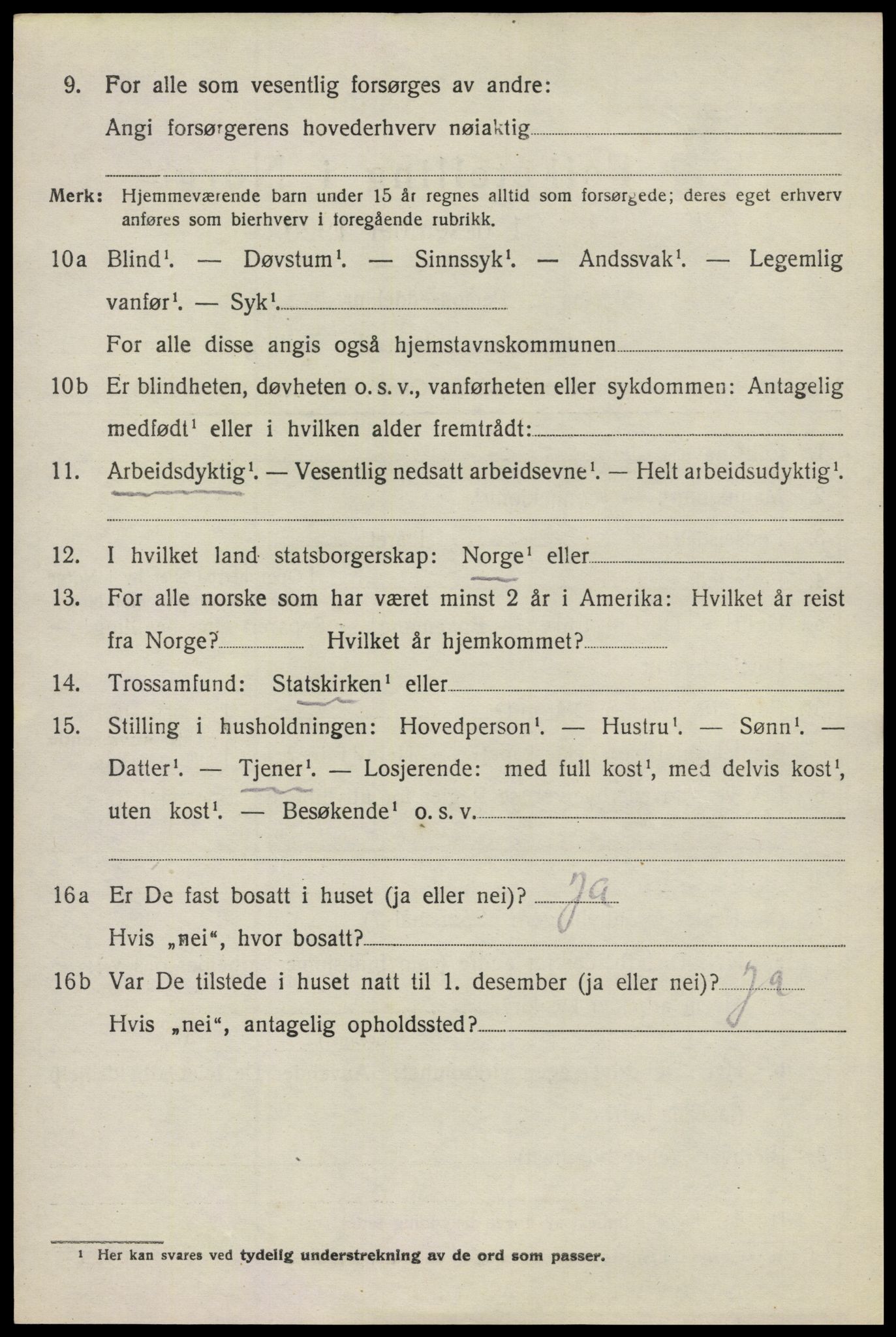 SAO, 1920 census for Nes, 1920, p. 21925