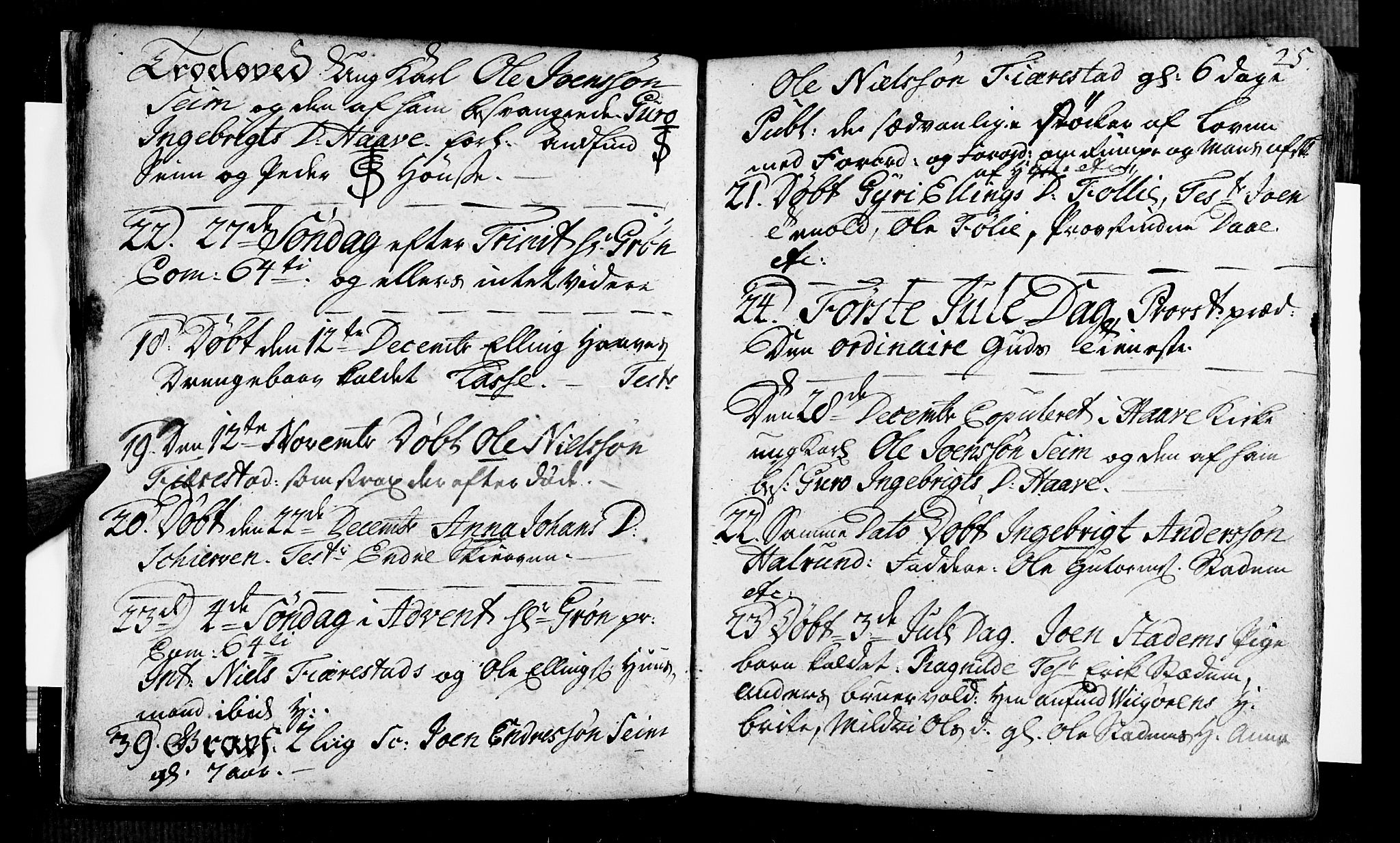 Vik sokneprestembete, AV/SAB-A-81501/H/Haa/Haaa/L0002: Parish register (official) no. A 2 / 1, 1740-1757, p. 25