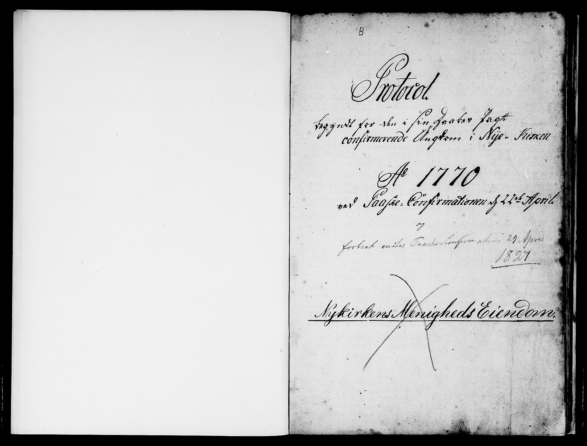 Nykirken Sokneprestembete, SAB/A-77101/H/Hab: Parish register (copy) no. A 1, 1770-1821
