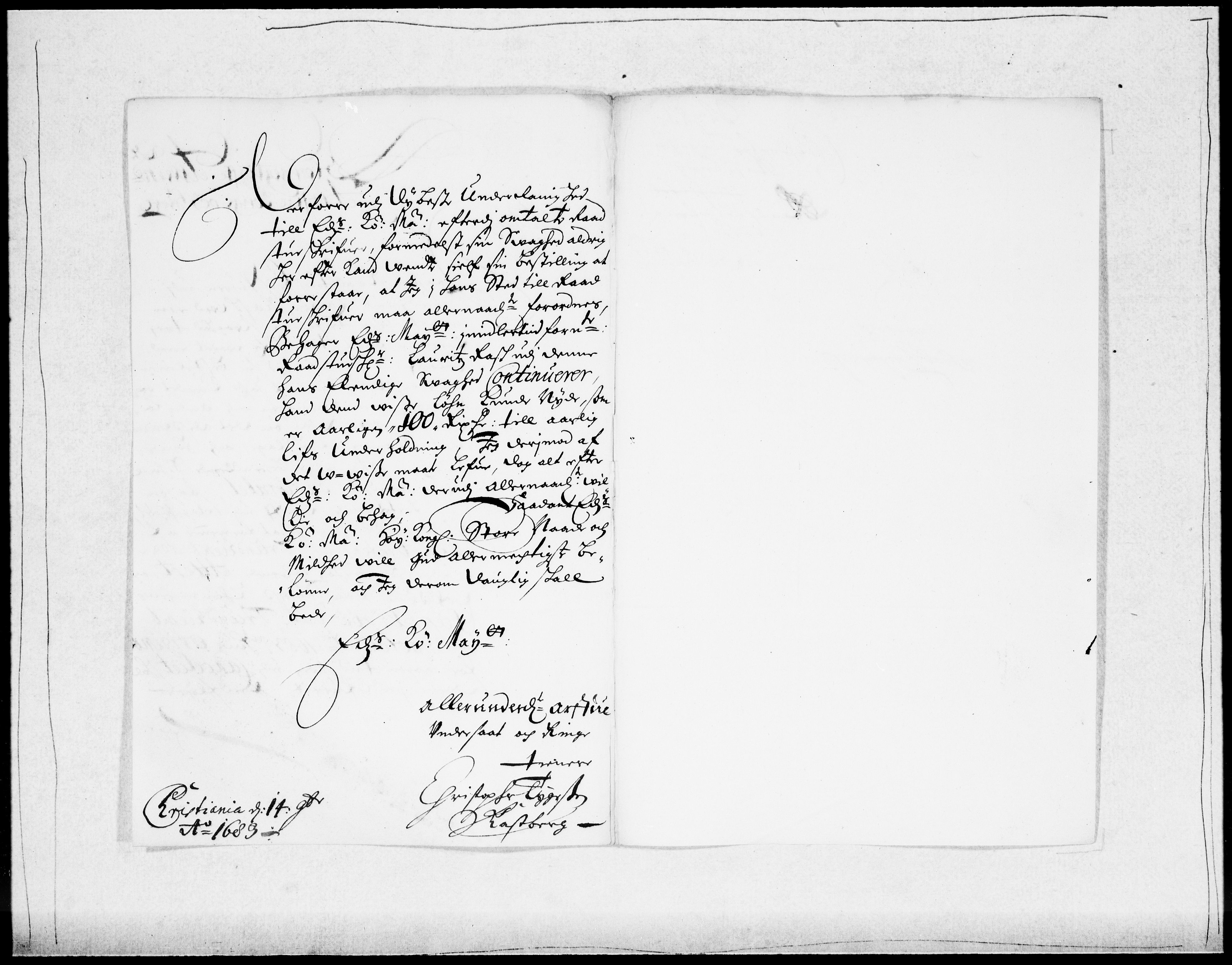 Danske Kanselli 1572-1799, RA/EA-3023/F/Fc/Fcc/Fcca/L0036: Norske innlegg 1572-1799, 1683-1684, p. 401