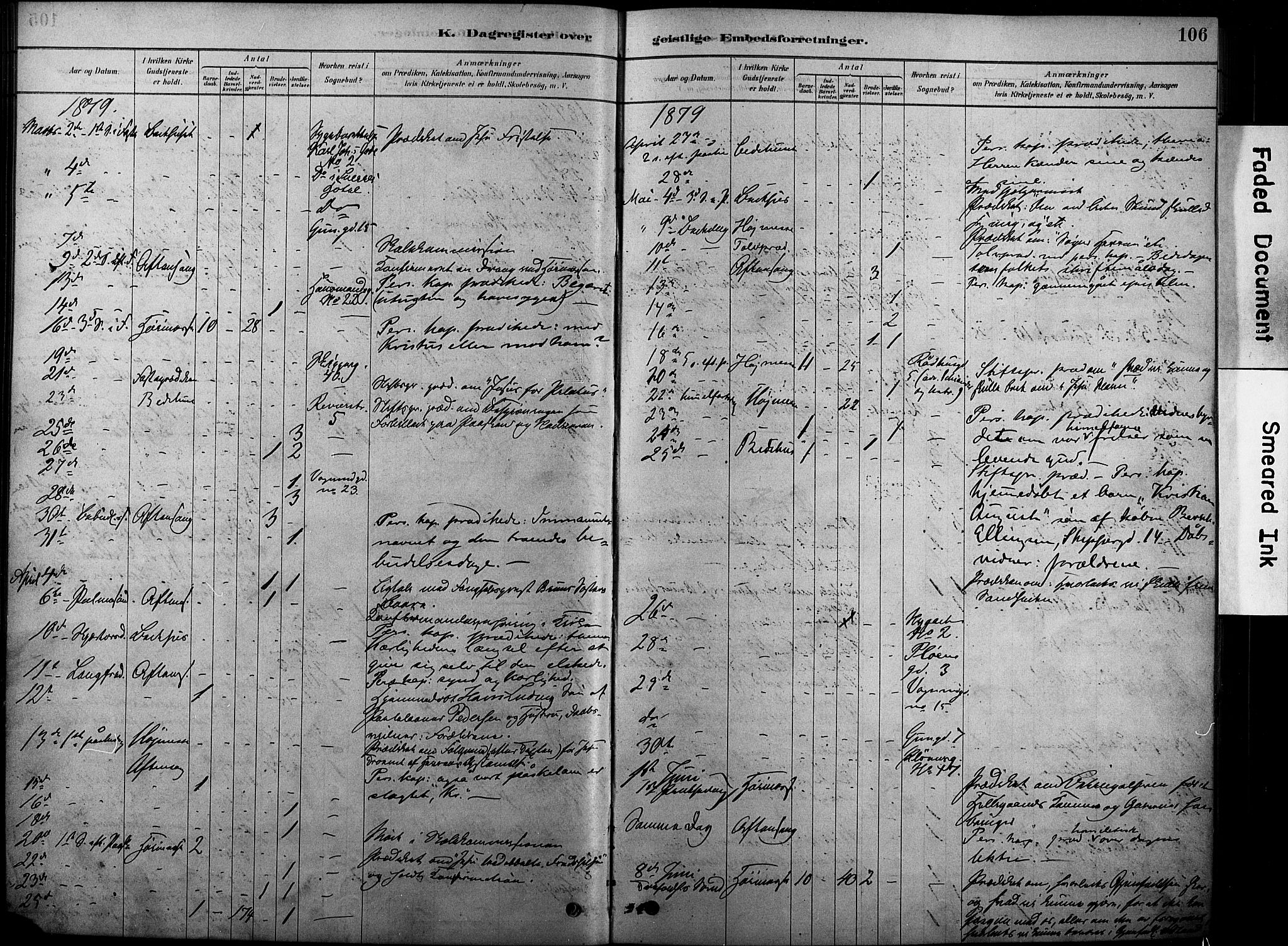 Oslo domkirke Kirkebøker, AV/SAO-A-10752/F/Fa/L0038: Parish register (official) no. 38, 1878-1921, p. 106