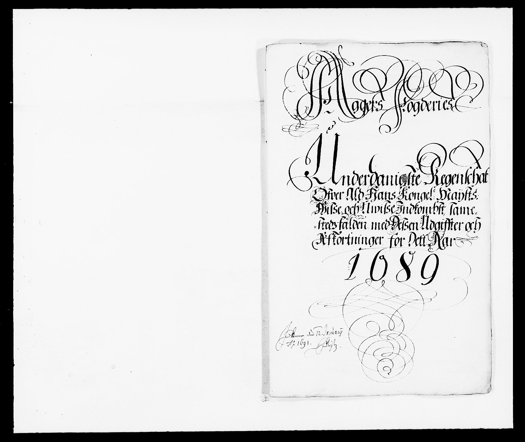 Rentekammeret inntil 1814, Reviderte regnskaper, Fogderegnskap, AV/RA-EA-4092/R08/L0423: Fogderegnskap Aker, 1687-1689, p. 3