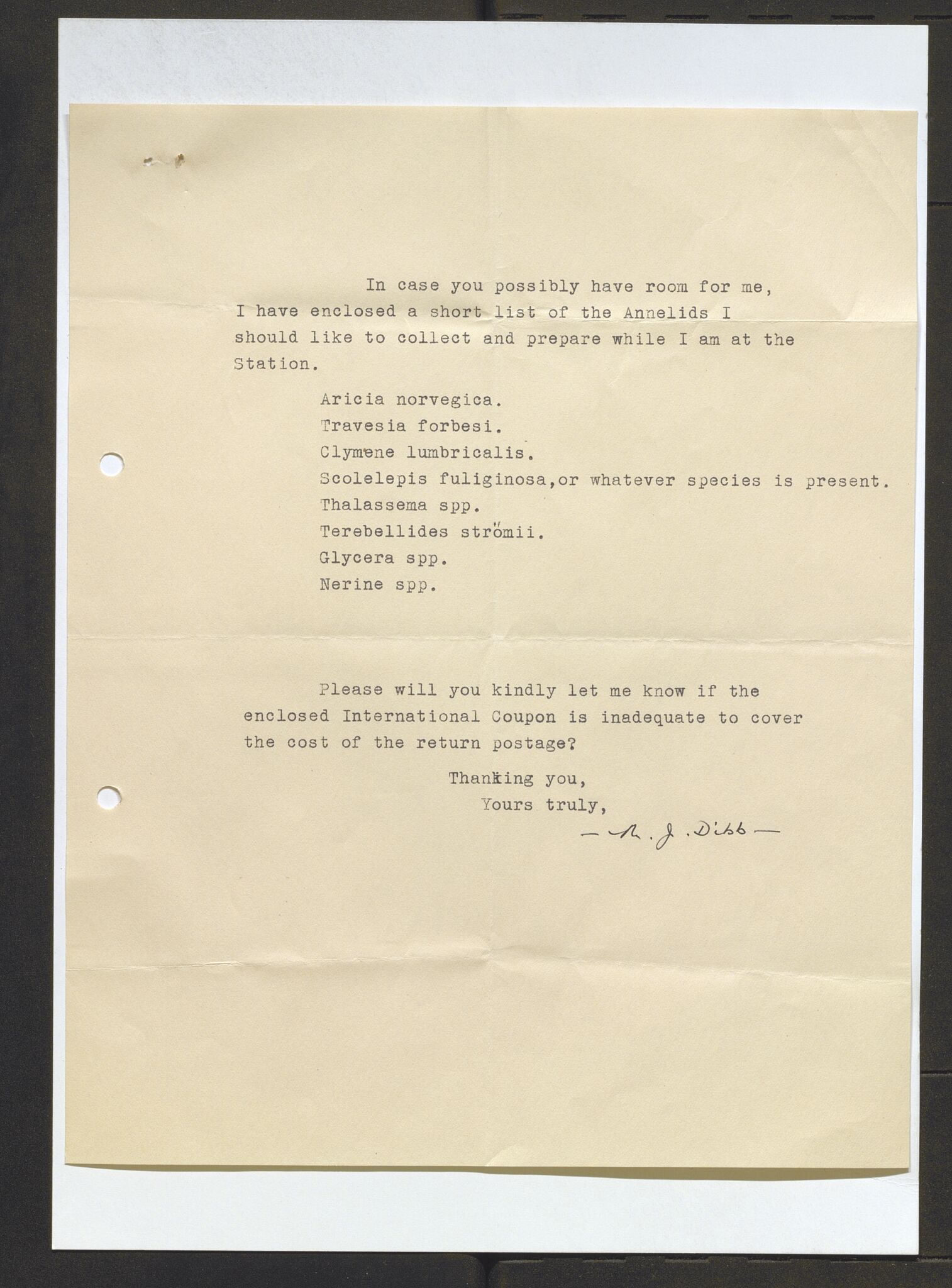Bergens Museum, AV/SAB-A-17301/13/D/L0002: Korrespondanse , 1928-1940, p. 418