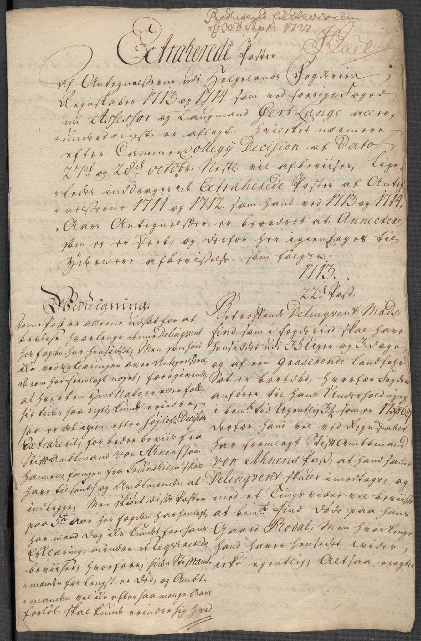 Rentekammeret inntil 1814, Reviderte regnskaper, Fogderegnskap, AV/RA-EA-4092/R65/L4513: Fogderegnskap Helgeland, 1714-1715, p. 460