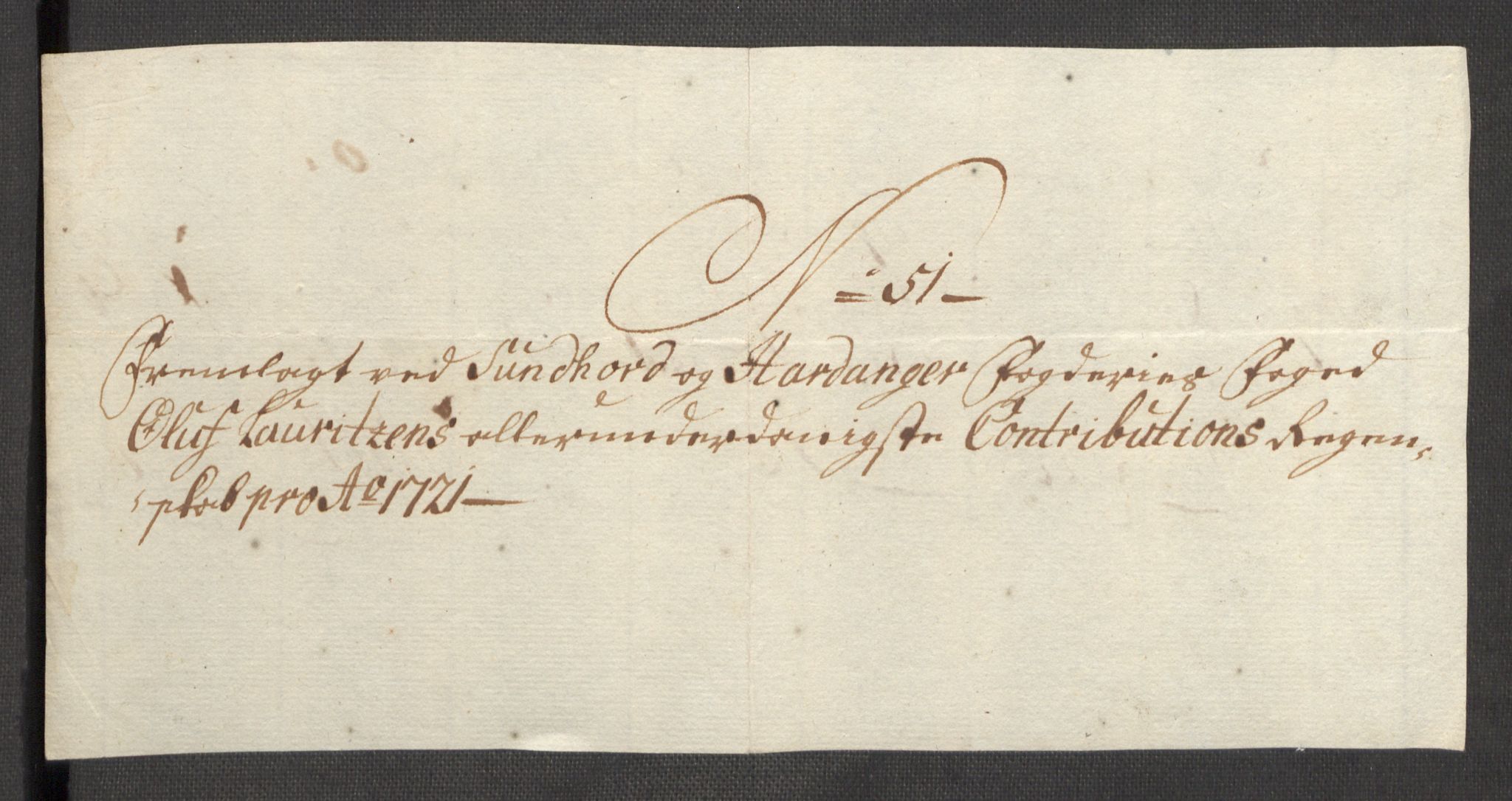 Rentekammeret inntil 1814, Reviderte regnskaper, Fogderegnskap, AV/RA-EA-4092/R48/L3000: Fogderegnskap Sunnhordland og Hardanger, 1721, p. 318