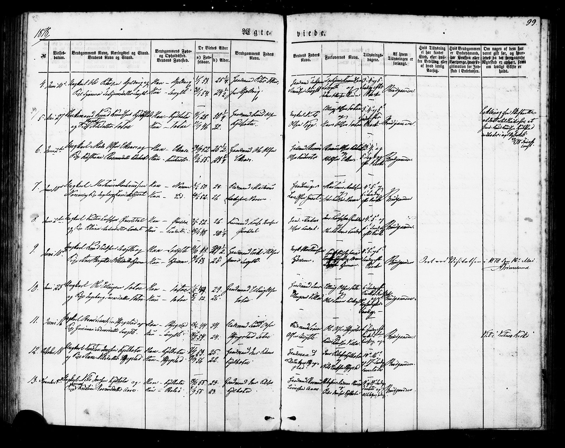 Ministerialprotokoller, klokkerbøker og fødselsregistre - Møre og Romsdal, AV/SAT-A-1454/541/L0545: Parish register (official) no. 541A02, 1872-1886, p. 99