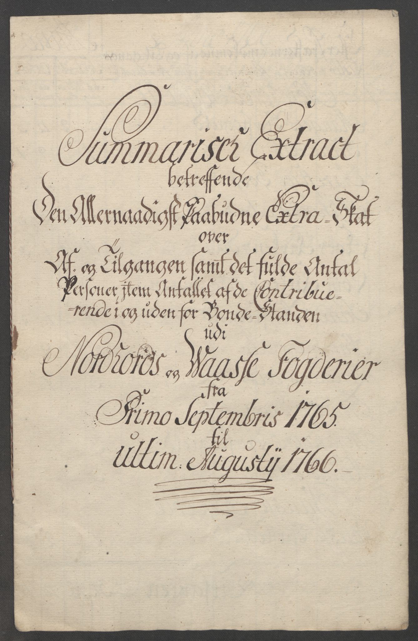 Rentekammeret inntil 1814, Reviderte regnskaper, Fogderegnskap, RA/EA-4092/R51/L3303: Ekstraskatten Nordhordland og Voss, 1762-1772, p. 117