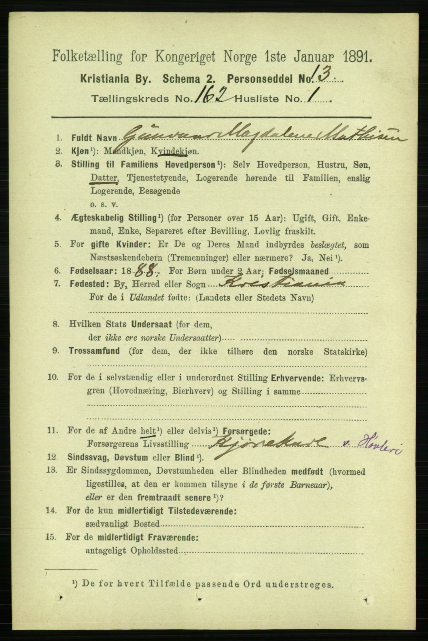 RA, 1891 census for 0301 Kristiania, 1891, p. 92592