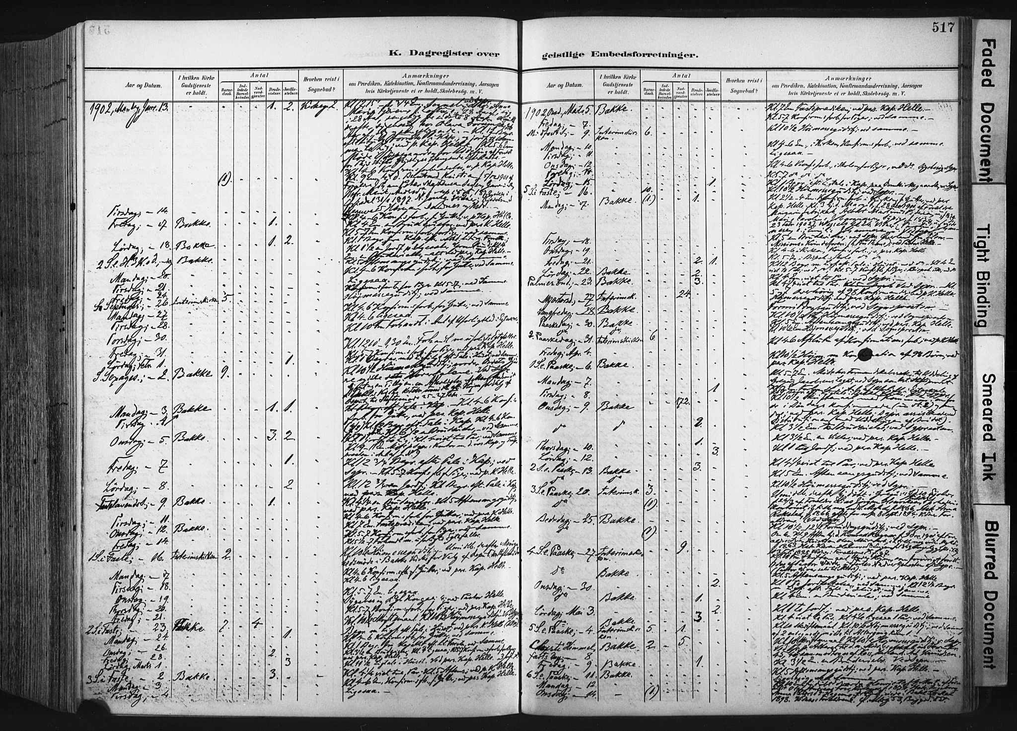 Ministerialprotokoller, klokkerbøker og fødselsregistre - Sør-Trøndelag, SAT/A-1456/604/L0201: Parish register (official) no. 604A21, 1901-1911, p. 517