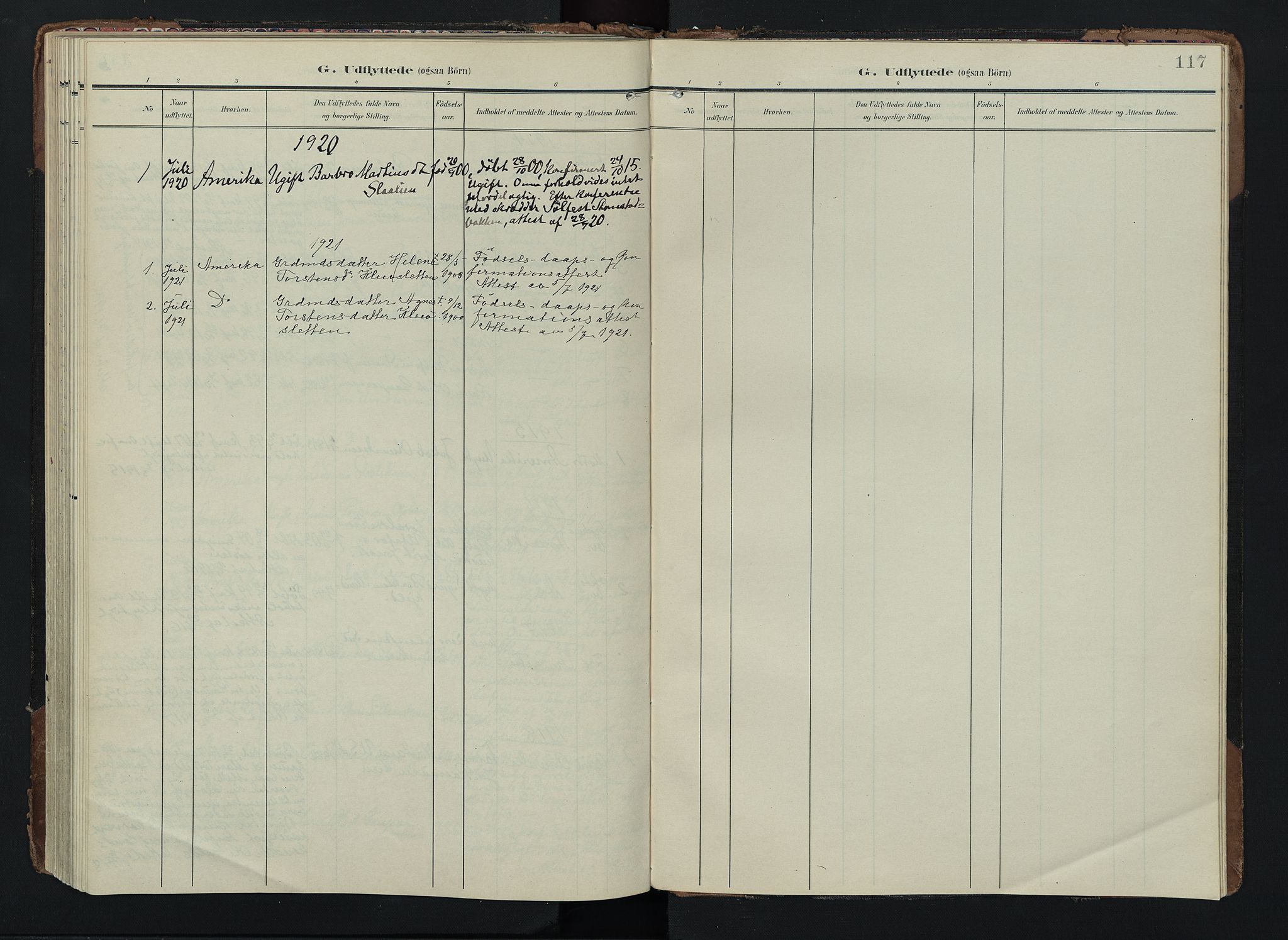 Lom prestekontor, SAH/PREST-070/K/L0012: Parish register (official) no. 12, 1904-1928, p. 117