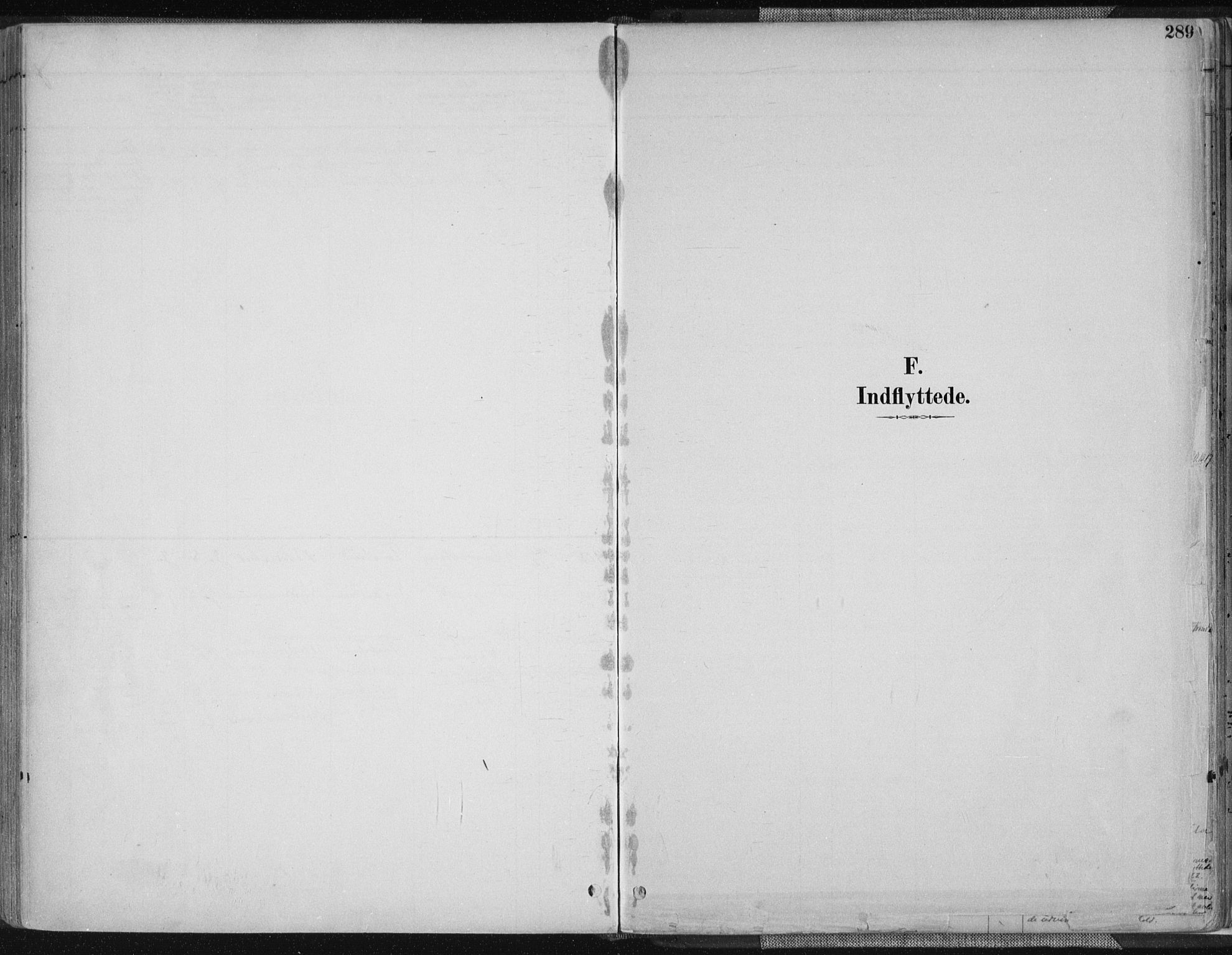 Tvedestrand sokneprestkontor, SAK/1111-0042/F/Fa/L0001: Parish register (official) no. A 1, 1885-1916, p. 289