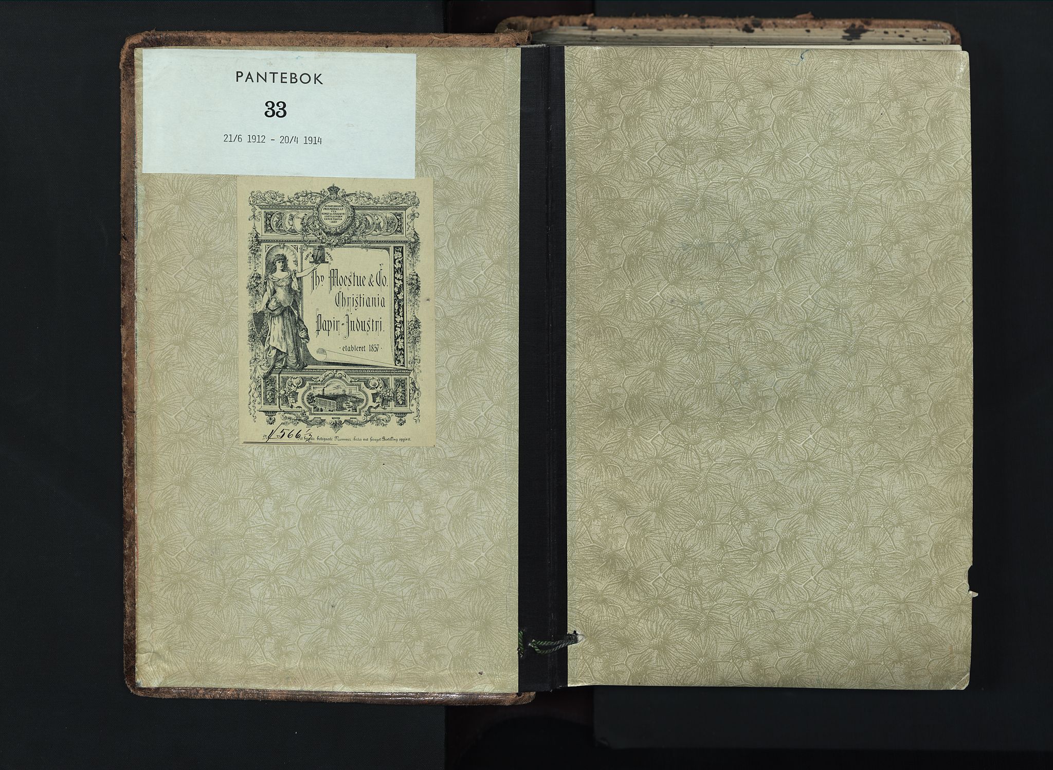 Romsdal sorenskriveri, AV/SAT-A-4149/1/2/2C/L0039: Mortgage book no. 33, 1912-1914