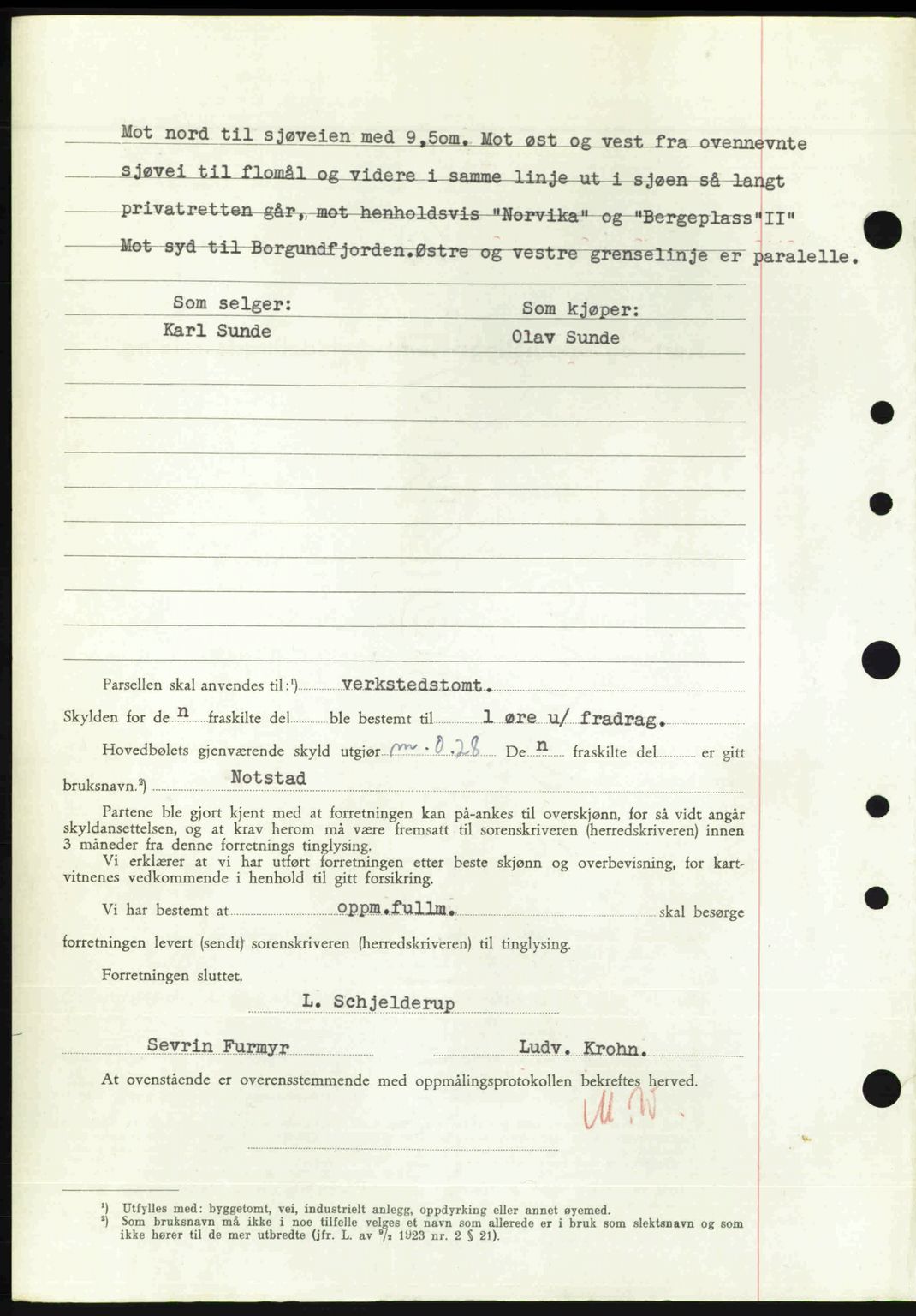 Nordre Sunnmøre sorenskriveri, AV/SAT-A-0006/1/2/2C/2Ca: Mortgage book no. A36, 1950-1950, Diary no: : 2490/1950