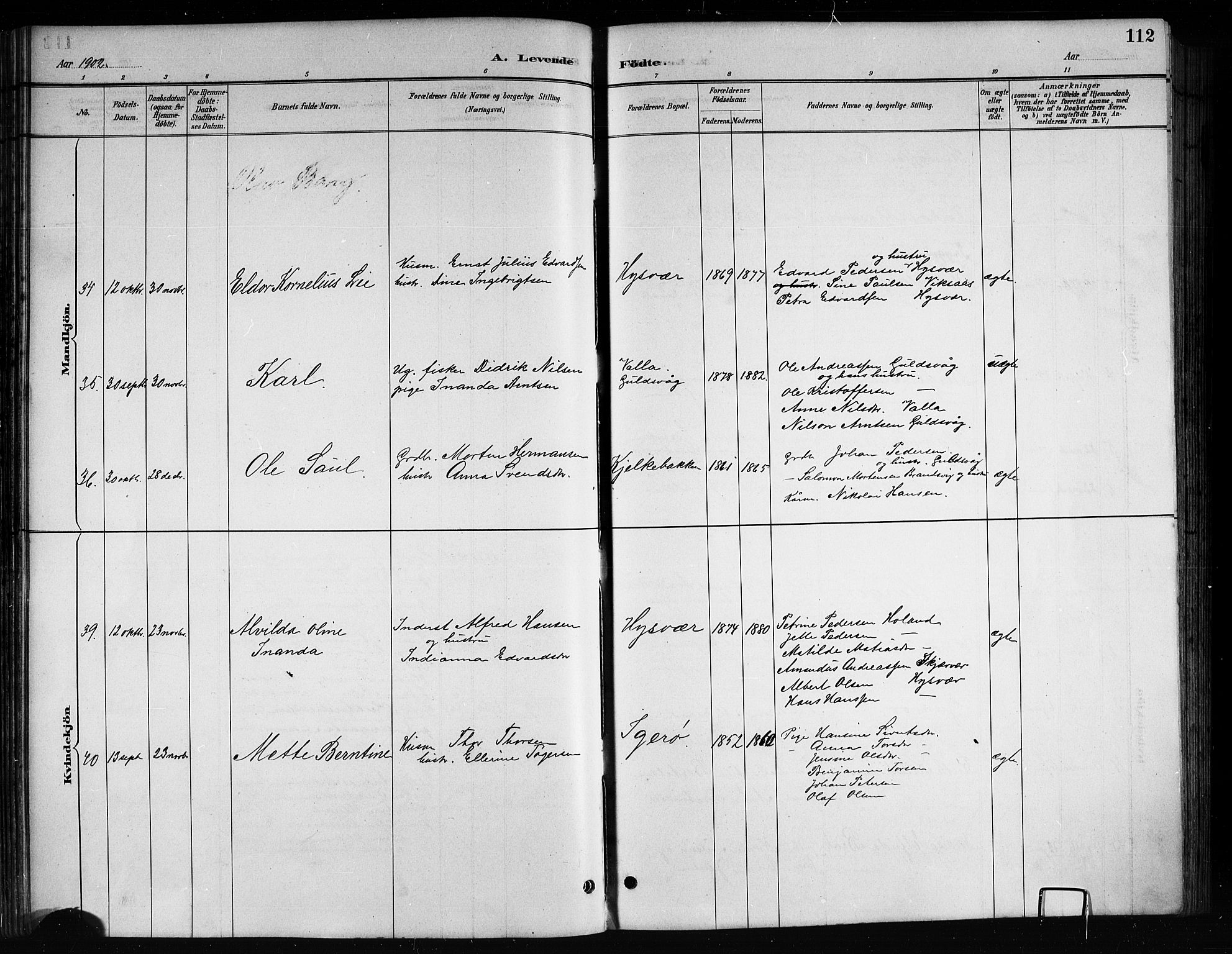 Ministerialprotokoller, klokkerbøker og fødselsregistre - Nordland, AV/SAT-A-1459/816/L0253: Parish register (copy) no. 816C03, 1886-1905, p. 112