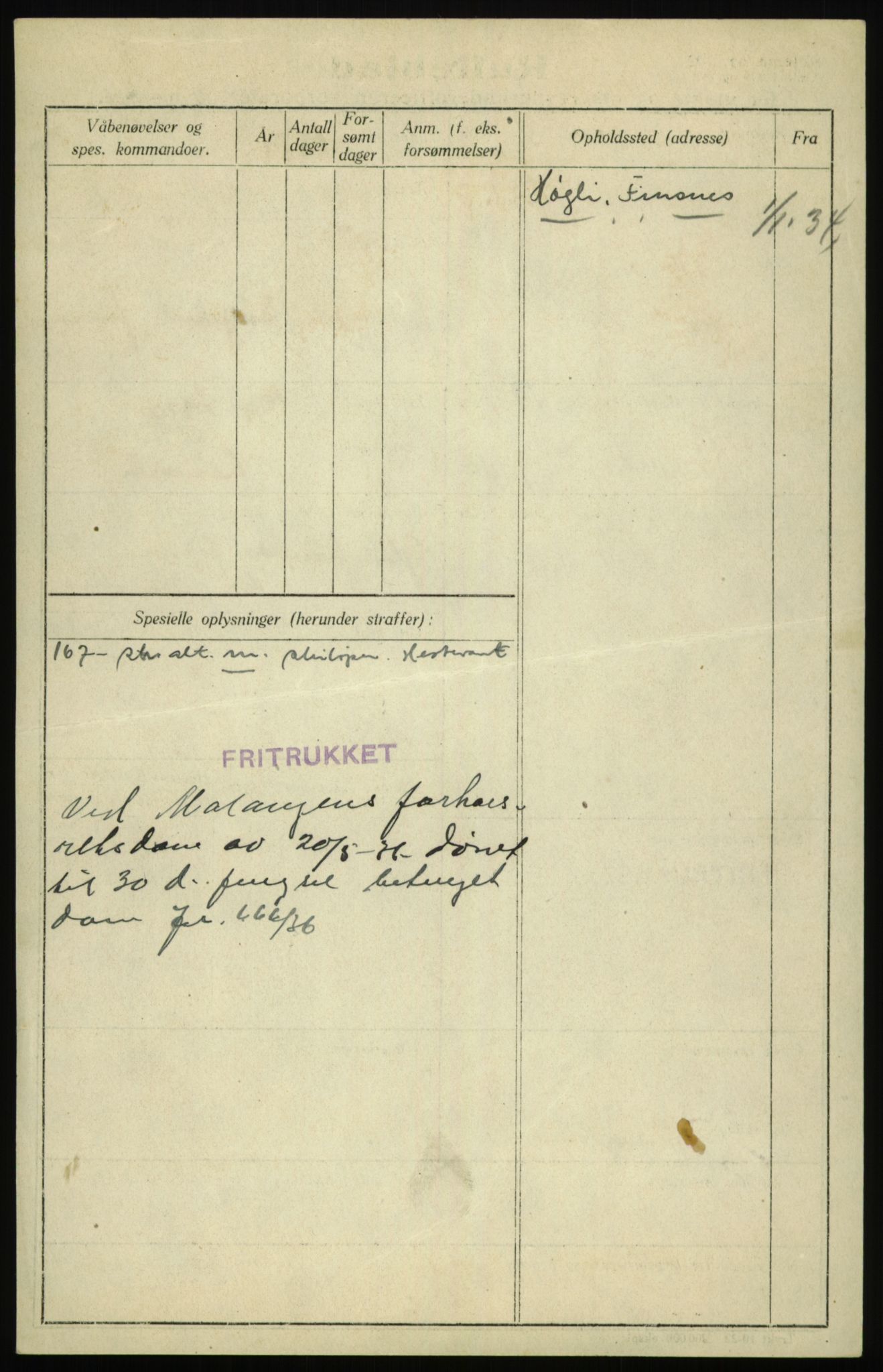 Forsvaret, Troms infanteriregiment nr. 16, AV/RA-RAFA-3146/P/Pa/L0017: Rulleblad for regimentets menige mannskaper, årsklasse 1933, 1933, p. 538