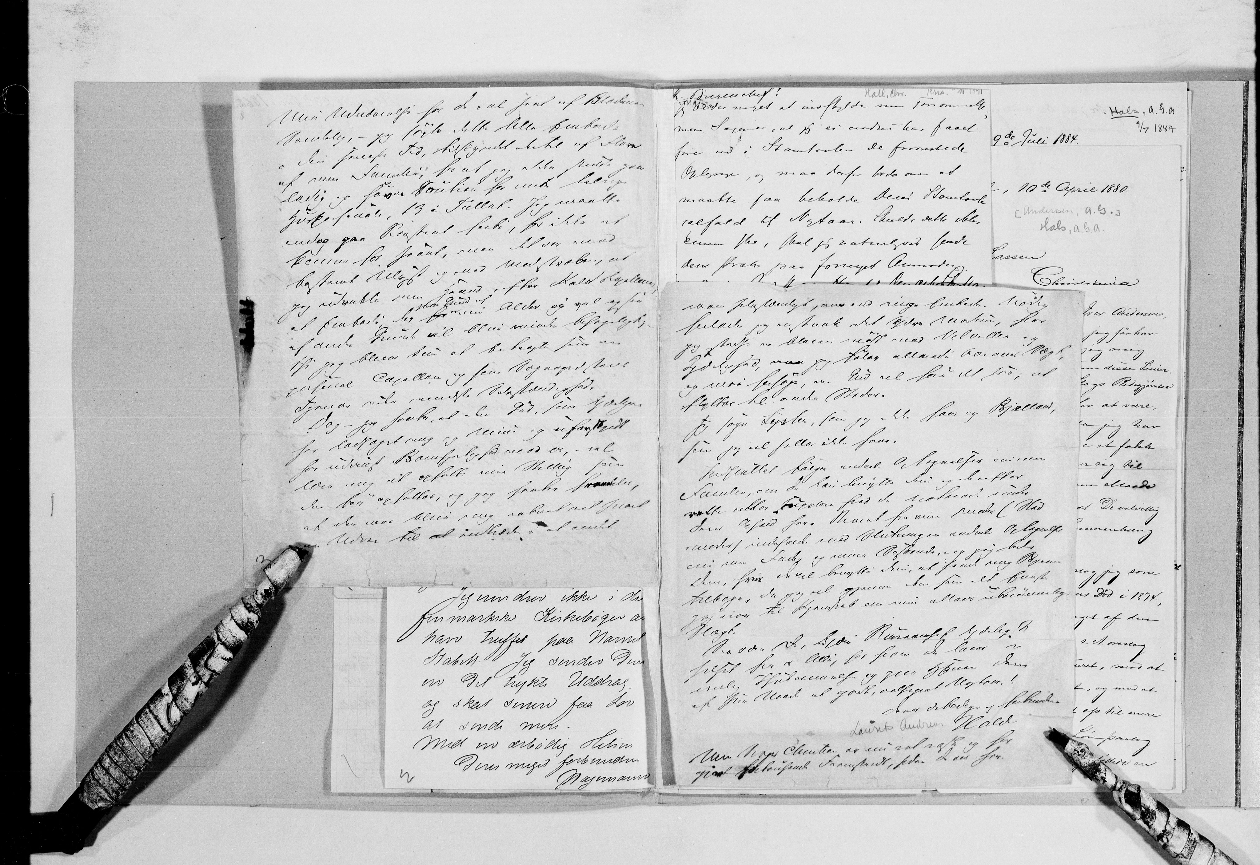 Lassens samlinger, AV/RA-PA-0051/G/L0098: Alfabetisk ordnede brev til Wilhelm Lassen: Hagemann - Jørgensen, 1815-1907, p. 7