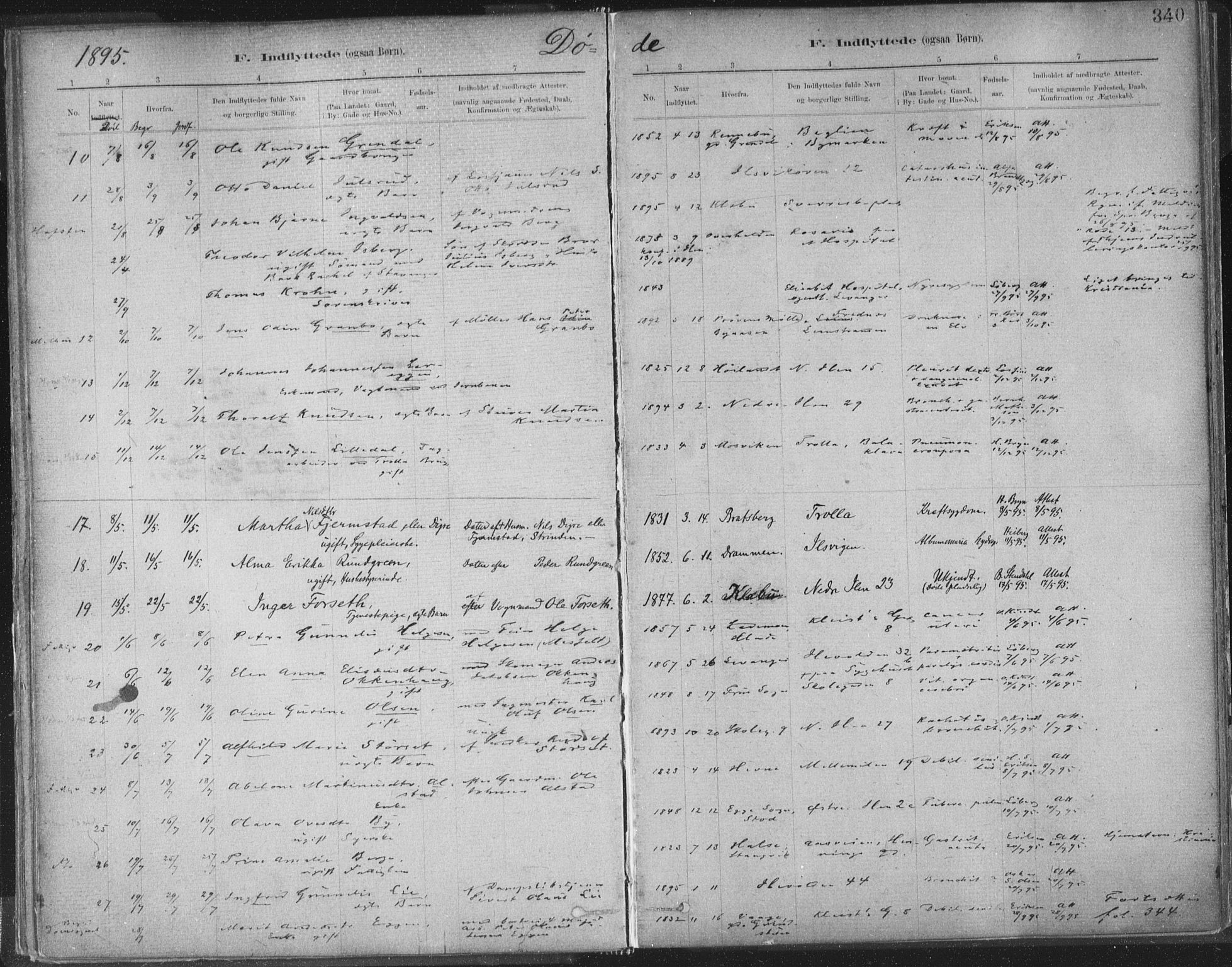 Ministerialprotokoller, klokkerbøker og fødselsregistre - Sør-Trøndelag, SAT/A-1456/603/L0163: Parish register (official) no. 603A02, 1879-1895, p. 340