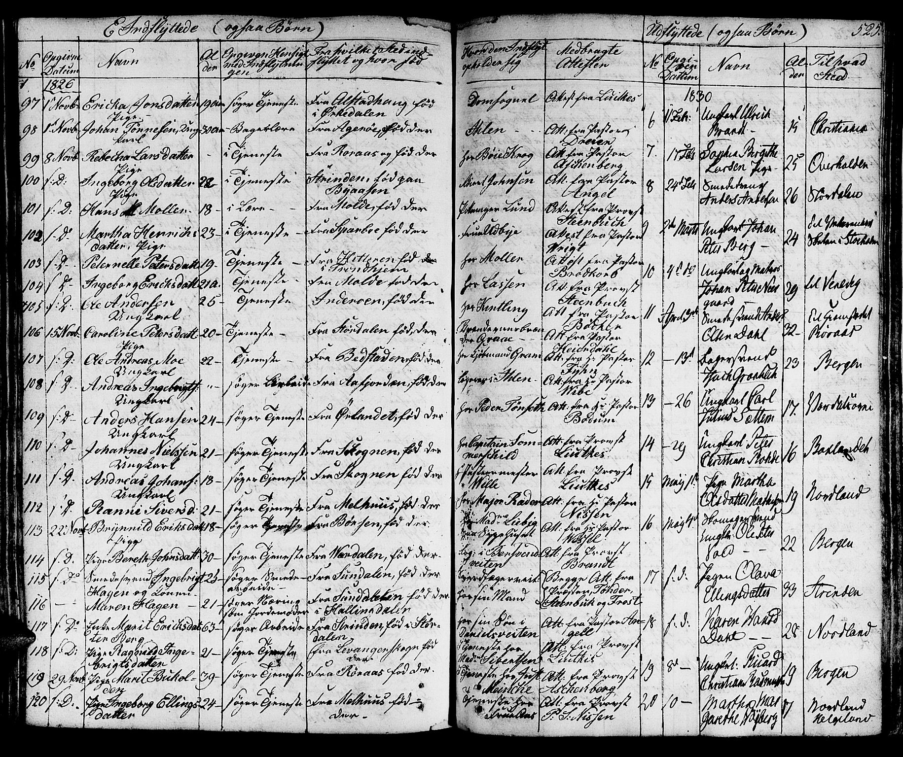 Ministerialprotokoller, klokkerbøker og fødselsregistre - Sør-Trøndelag, SAT/A-1456/601/L0045: Parish register (official) no. 601A13, 1821-1831, p. 525